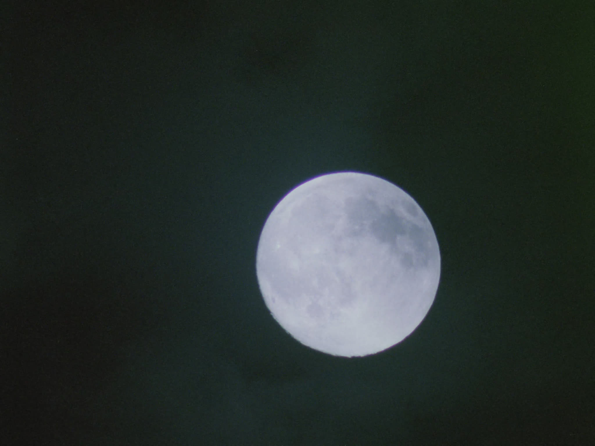 Full Moon in Clouds