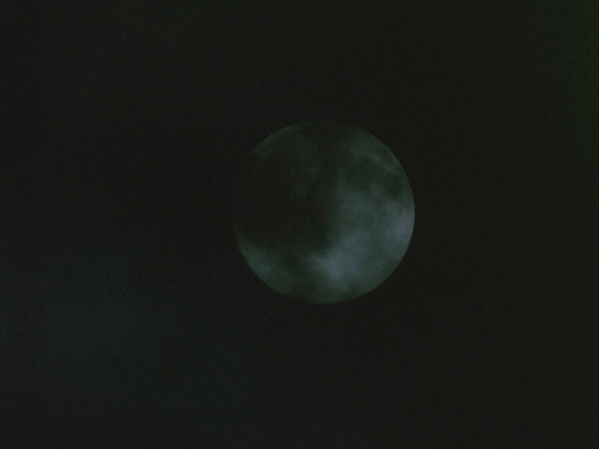 Full Moon in Clouds