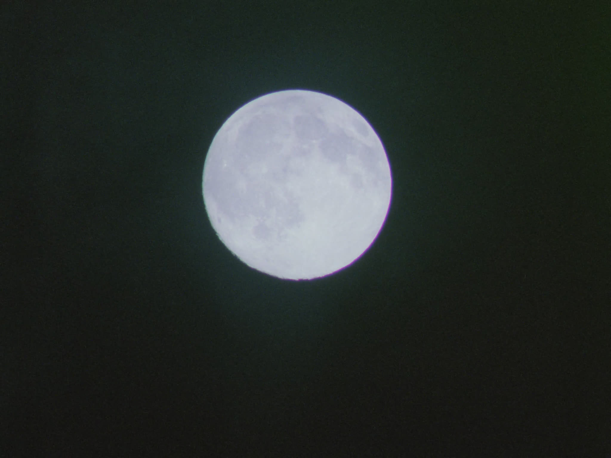 Full Moon in Clouds