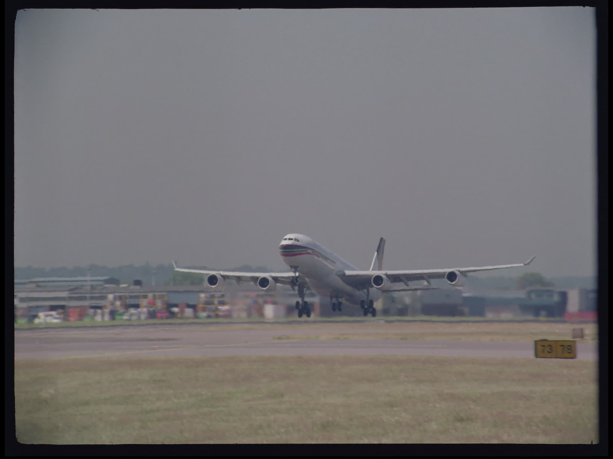 Gulf Air A340 Airbus Taking Off