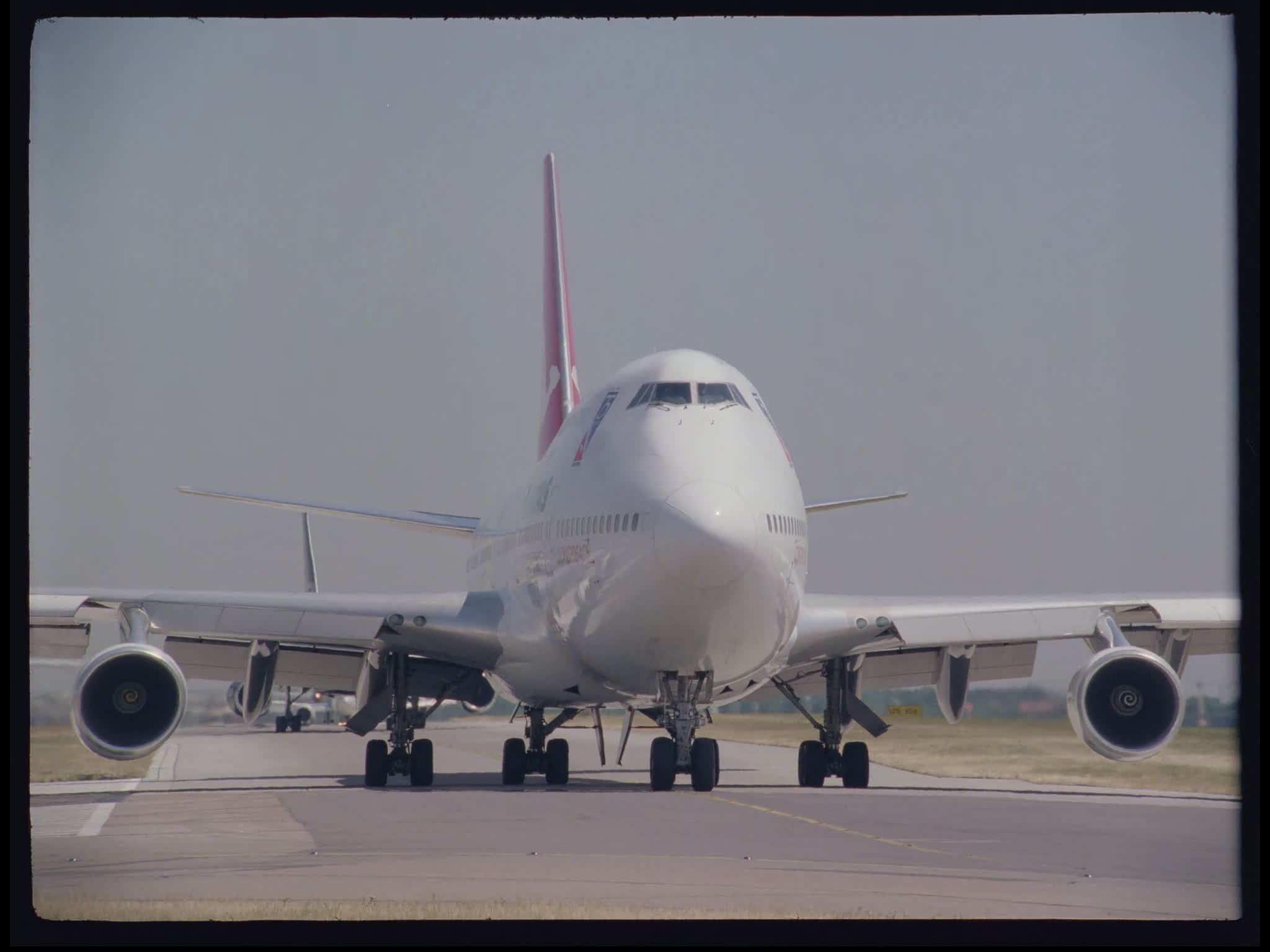Plane Taxiing Head On