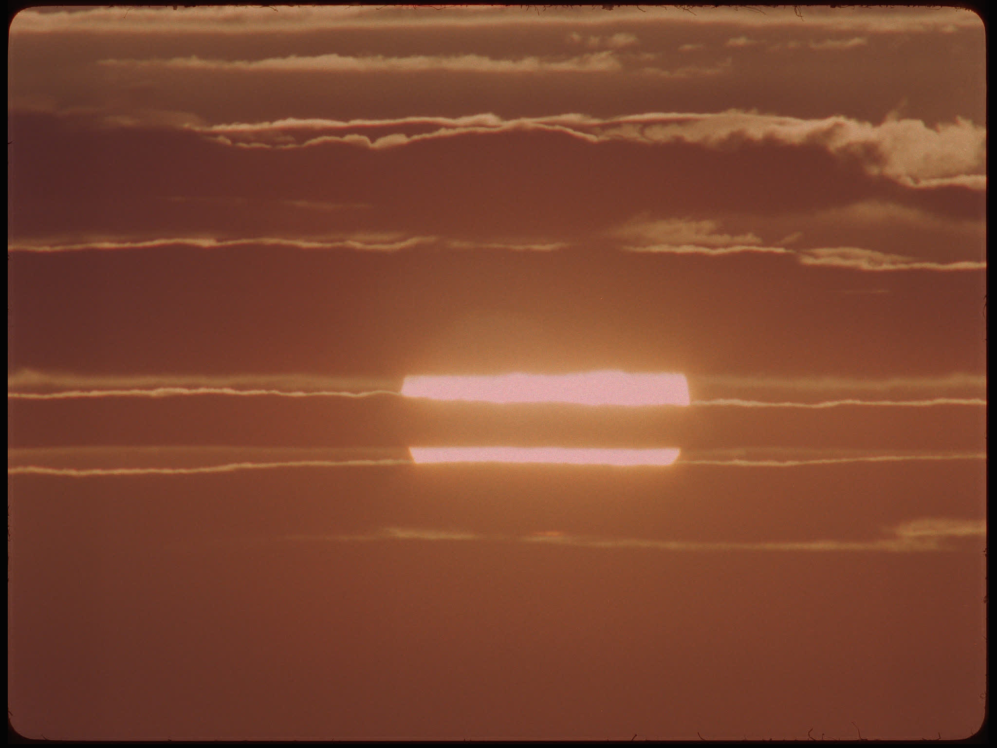 Time lapse orange sunset clouds
