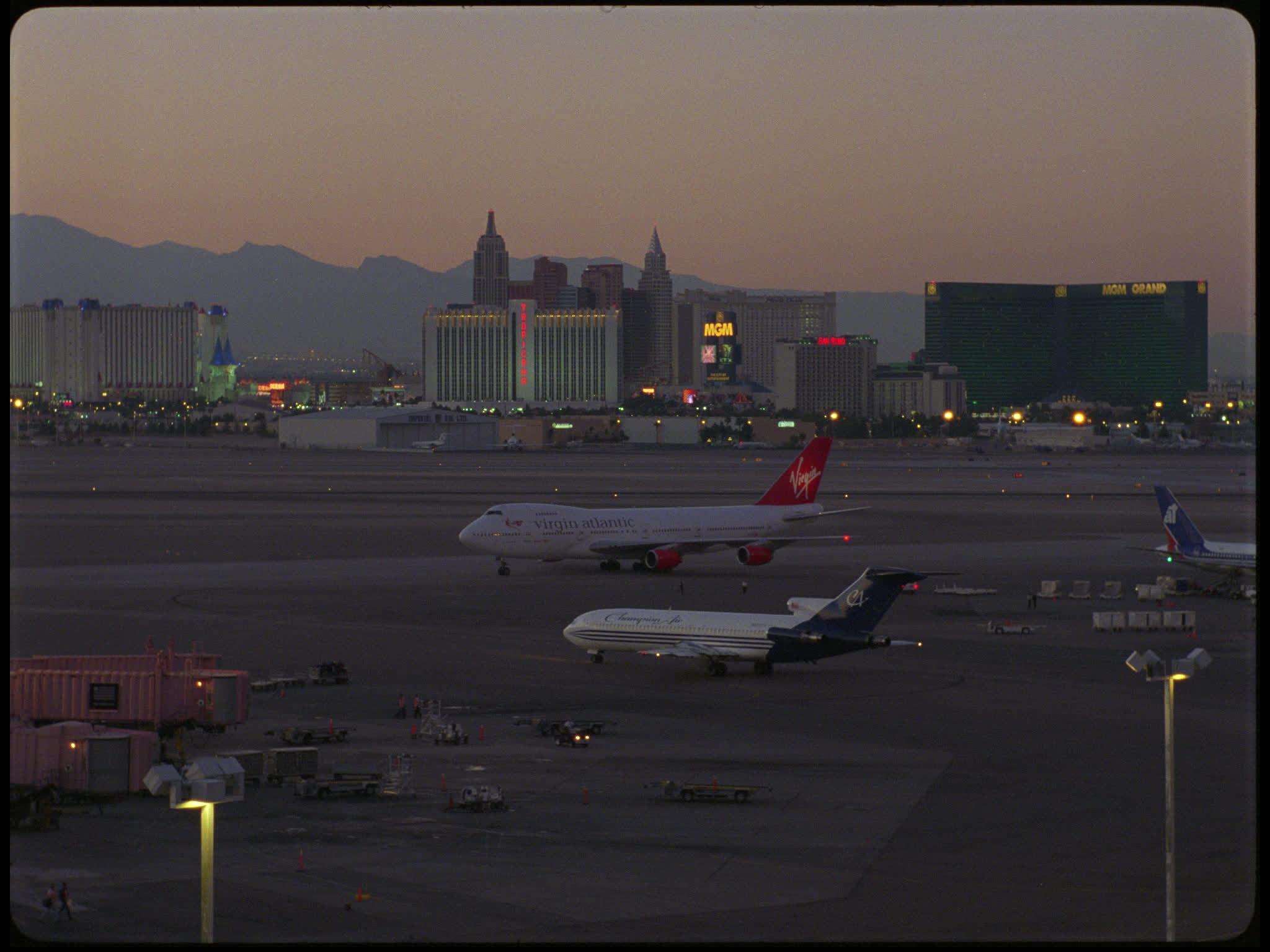 Virgin Boeing Plane Stationary