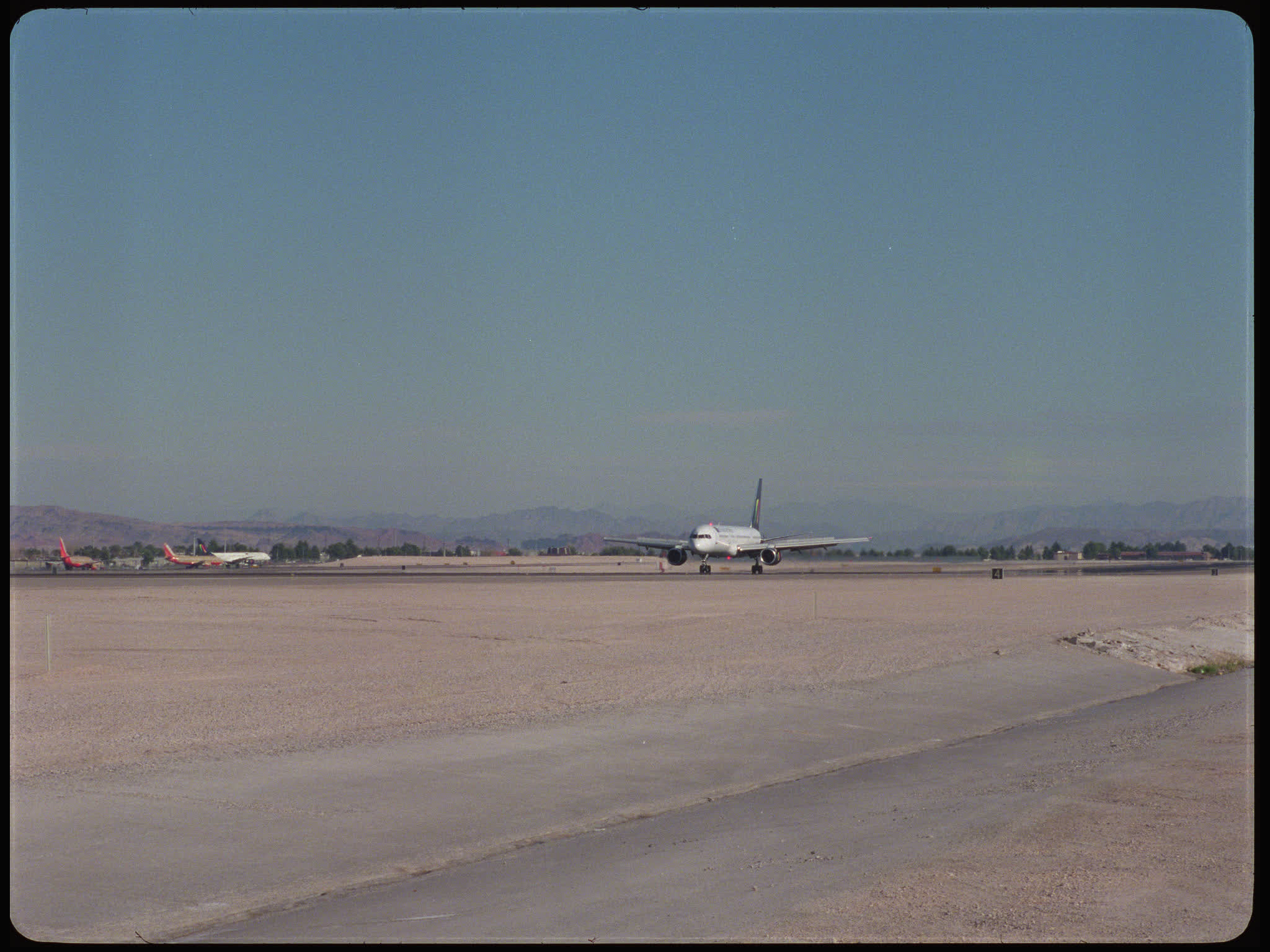 National Airlines Plane Taxiing