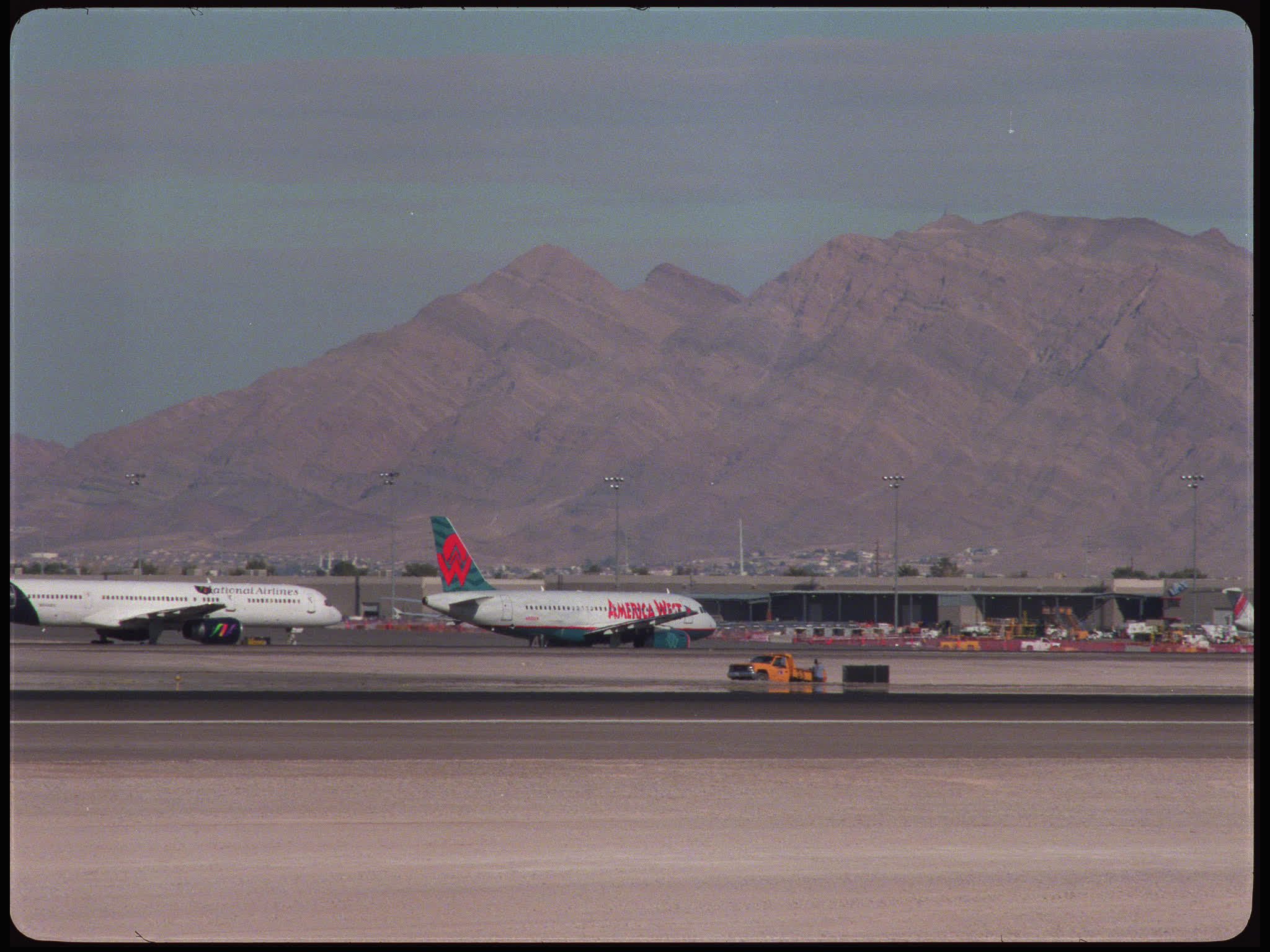 Planes Taxiing and Landing