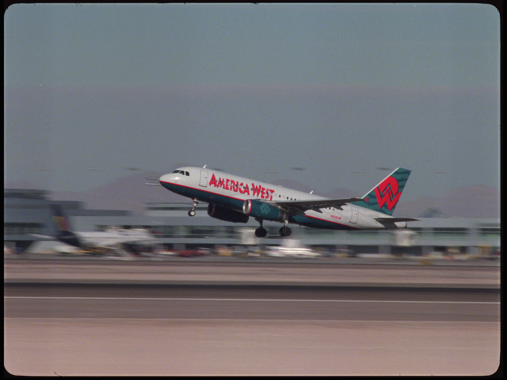 American West Plane Taking Off