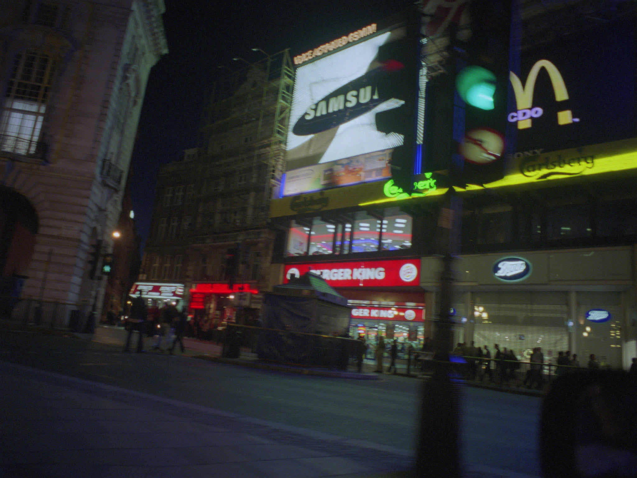POV Driving Piccadilly Circus