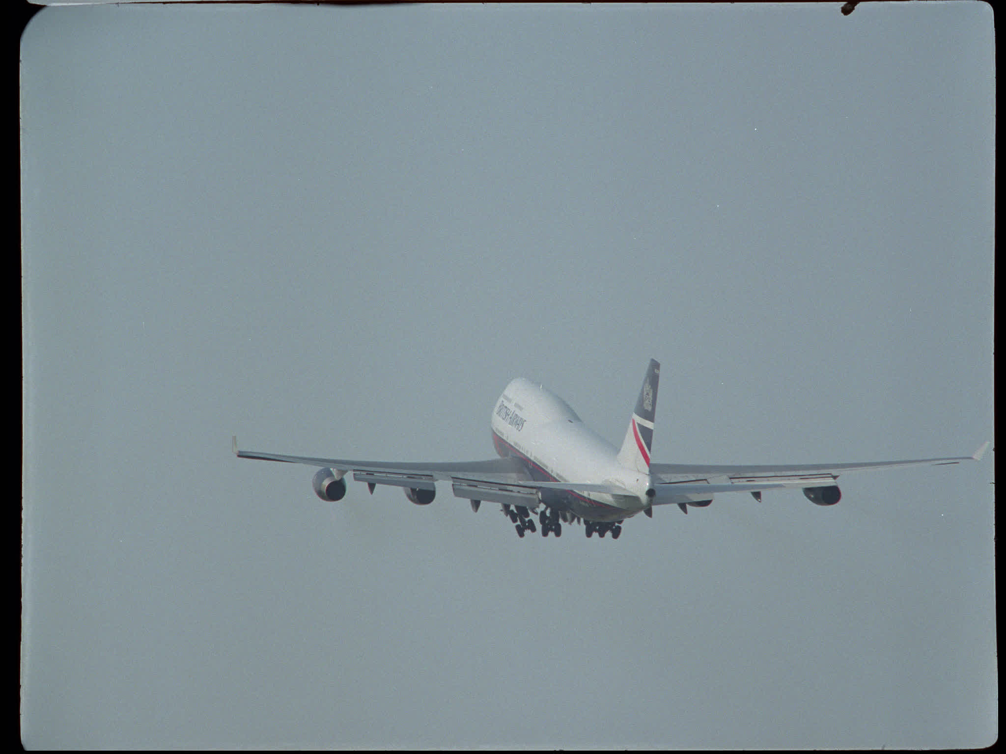British Airways Boeing 747 Taking Off into Open Sky