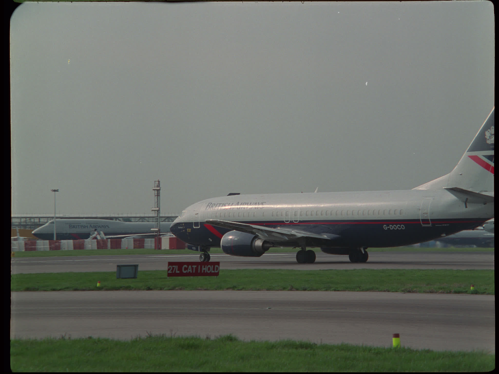 British Boeing Airways 767 Taxiing
