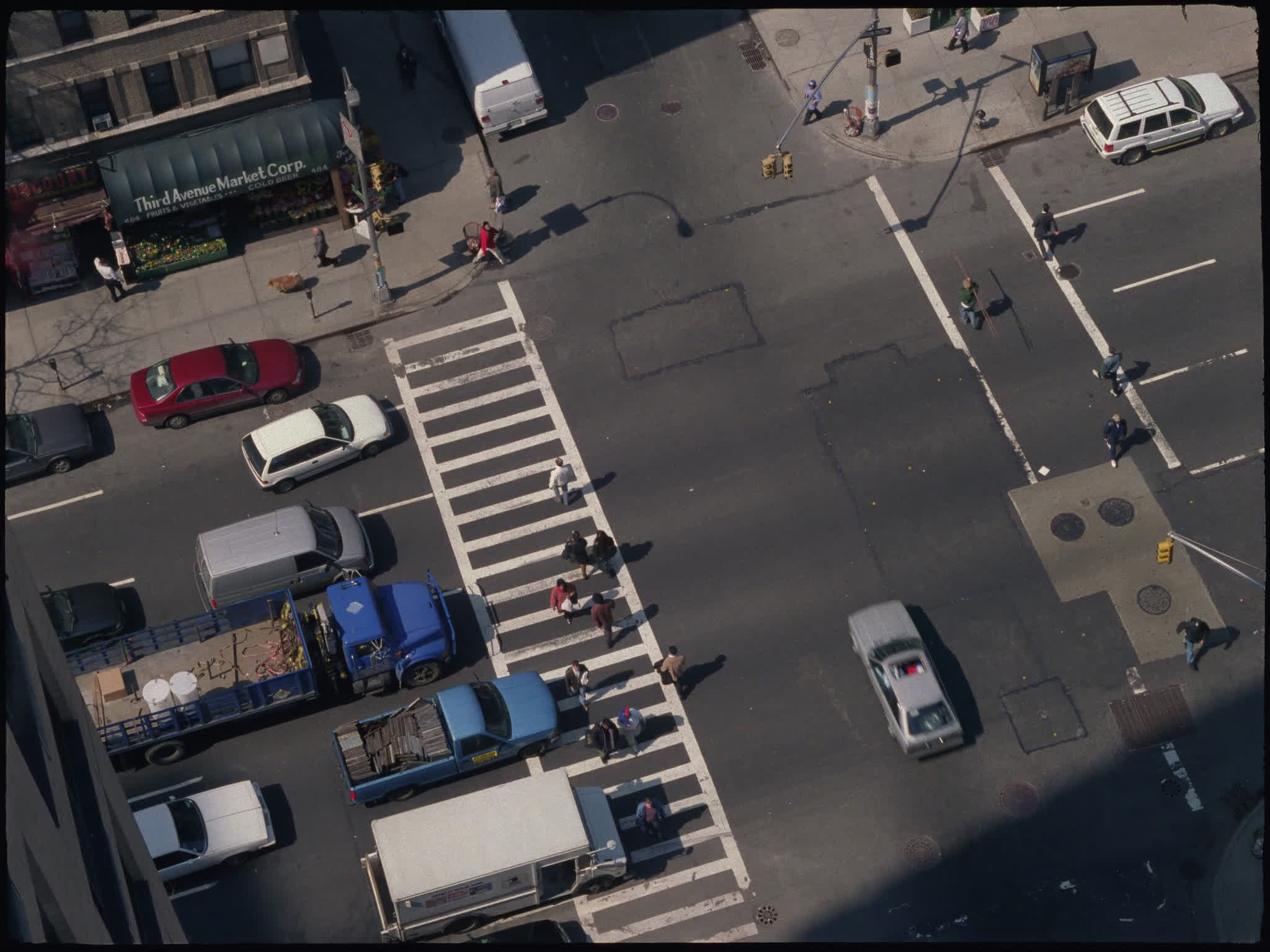 New York Traffic Birds Eye View