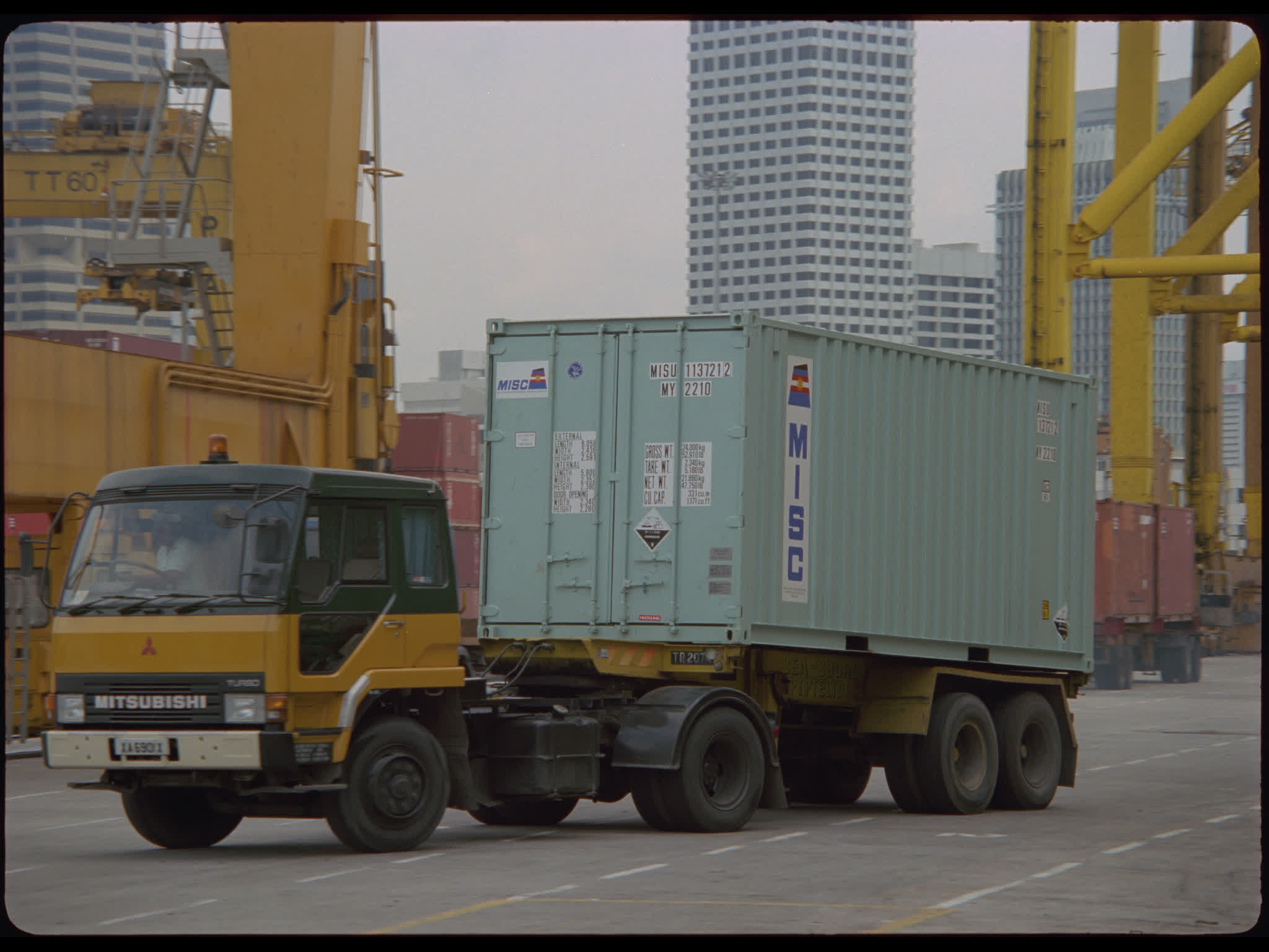 Truck Transporting Shipping Container