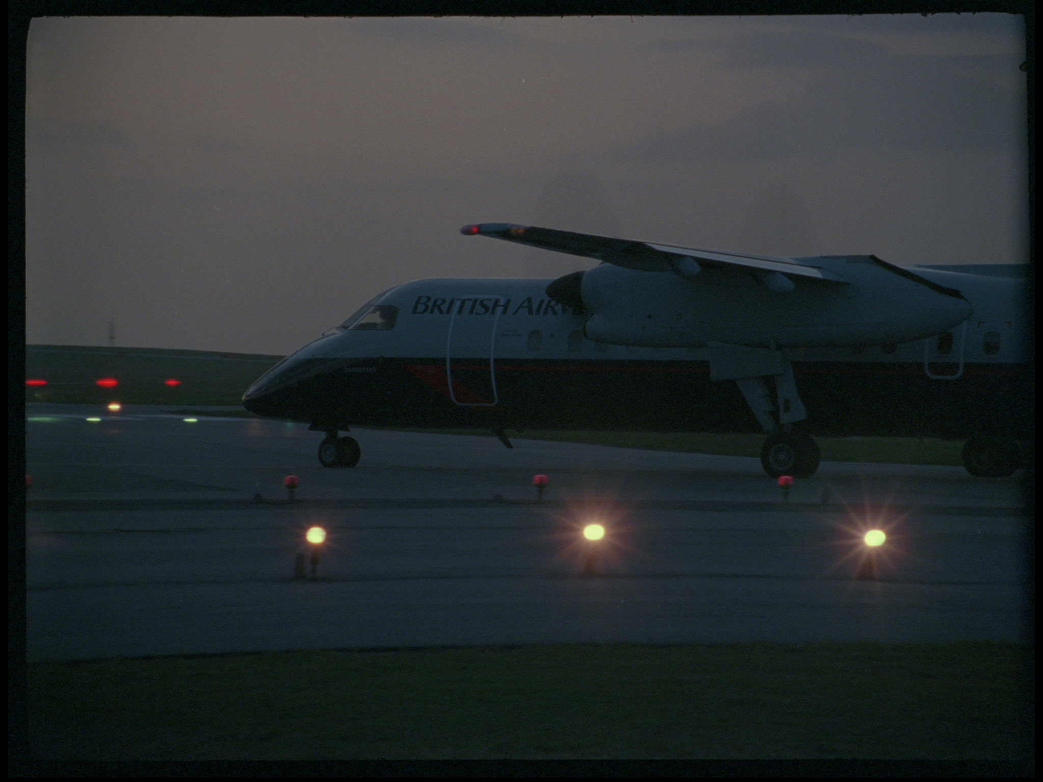British Airways Dash 8 Plane Taxiing