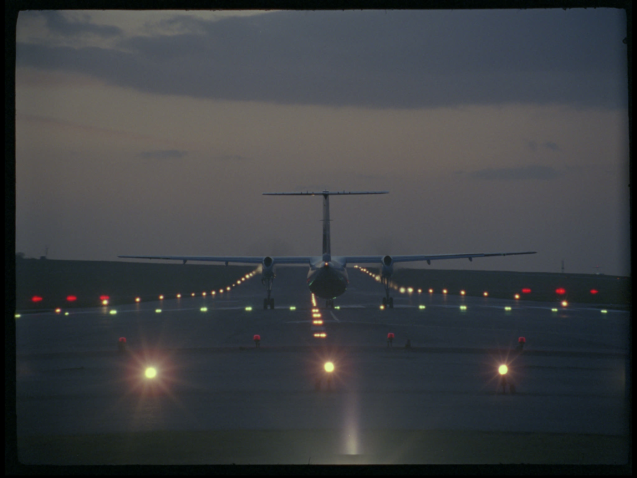 British Airways Dash 8 Plane Taking Off