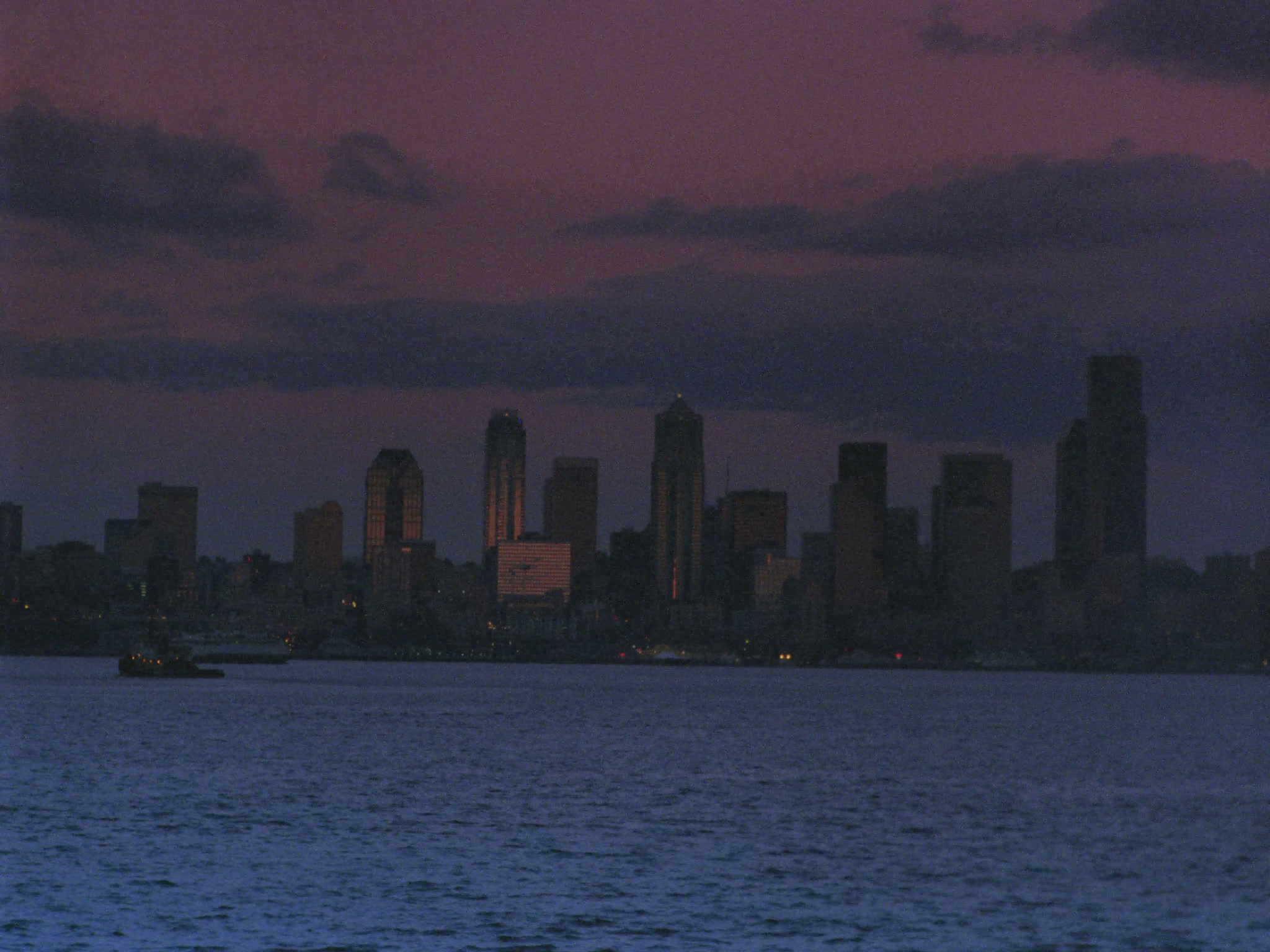 Seattle Skyline in the Evening