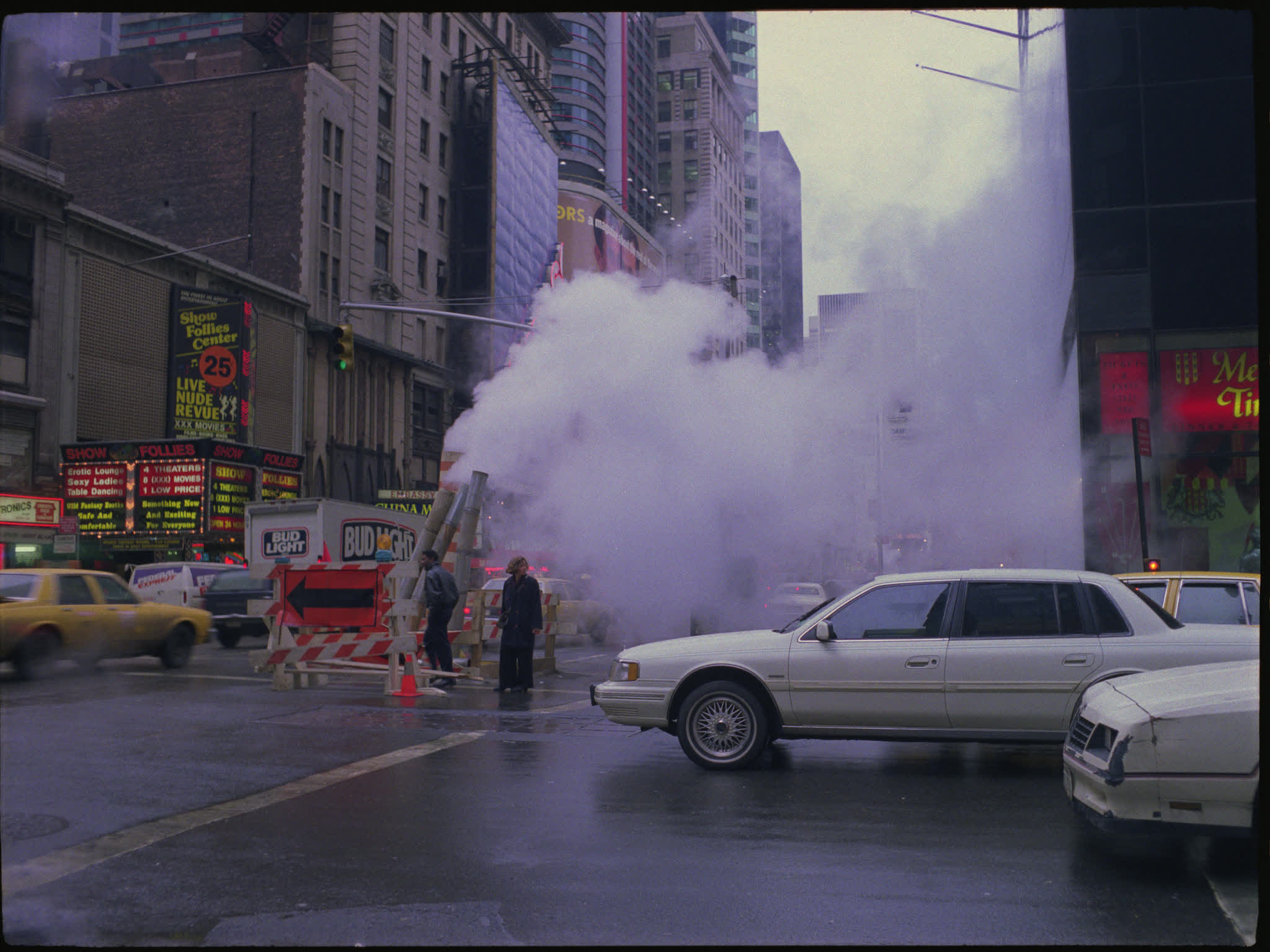 Pedestrians Crossing in Times Square