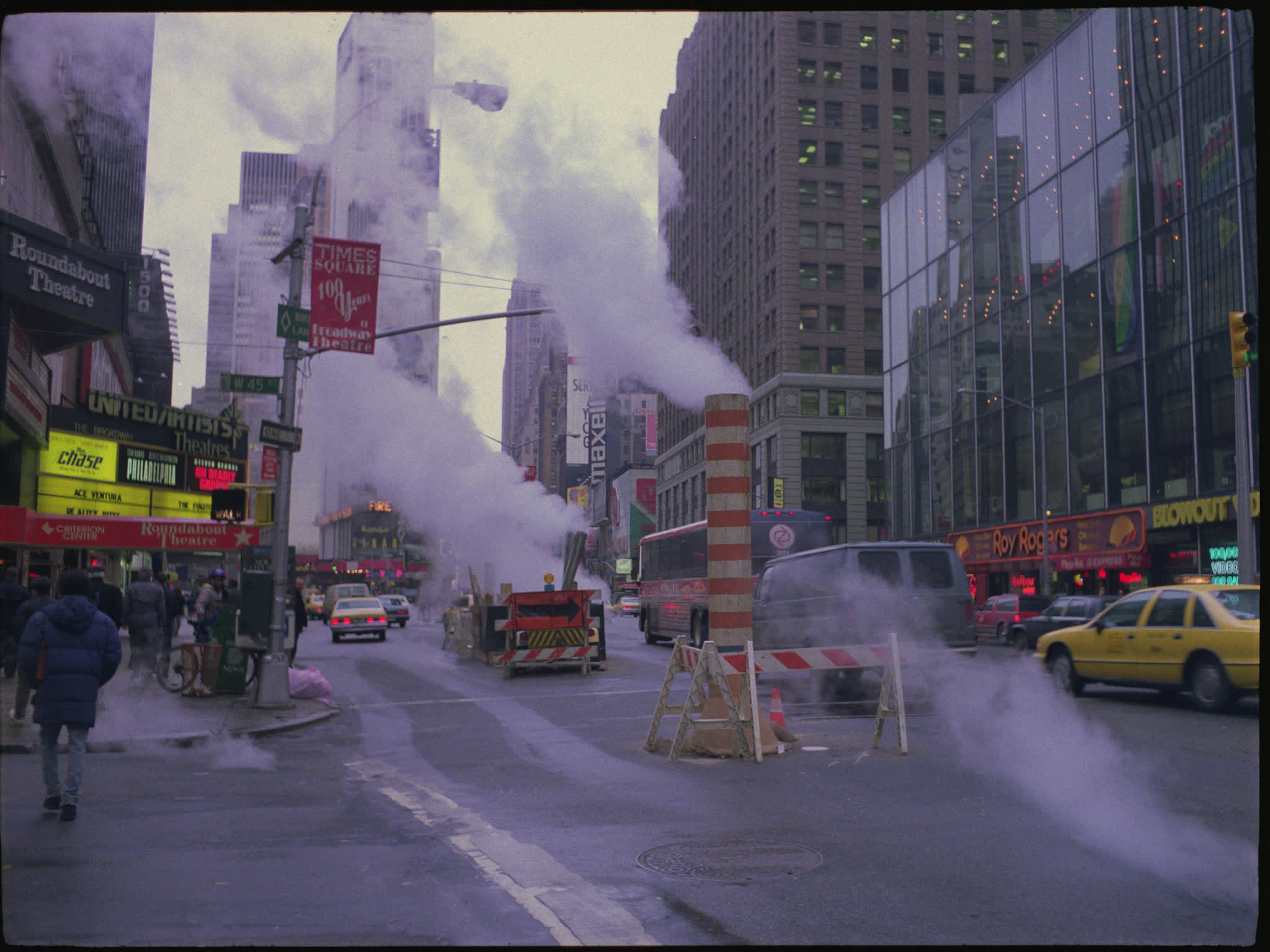 New York Taxis in Time Square