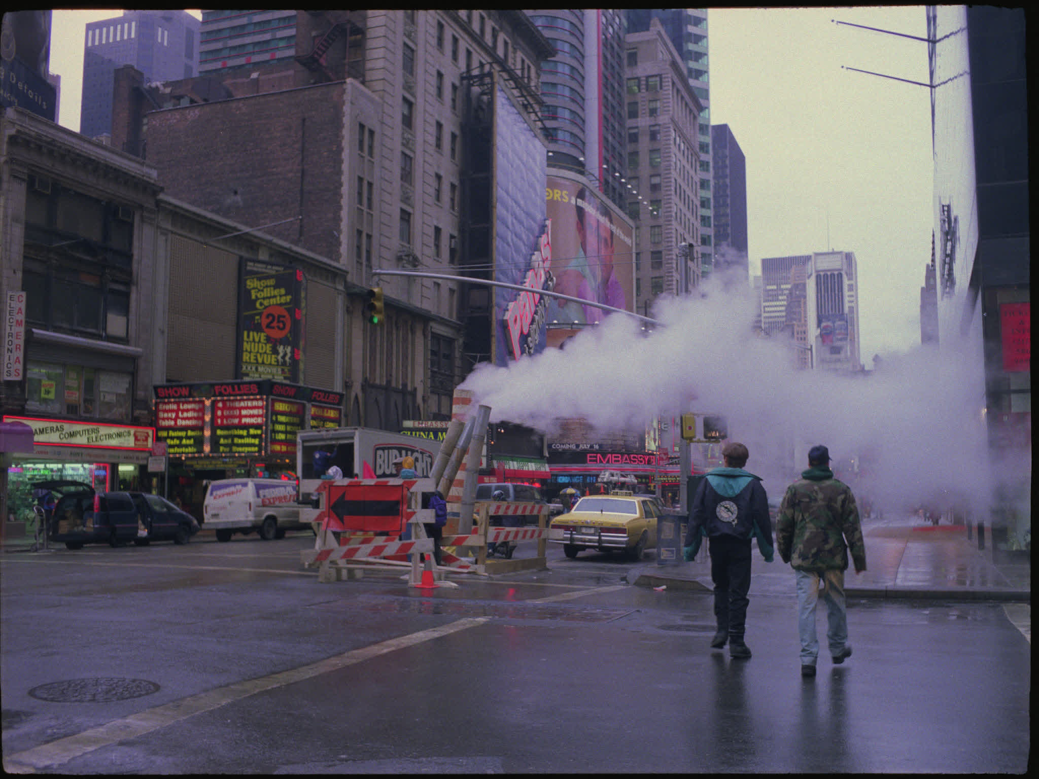 Pedestrians Crossing in Times Square