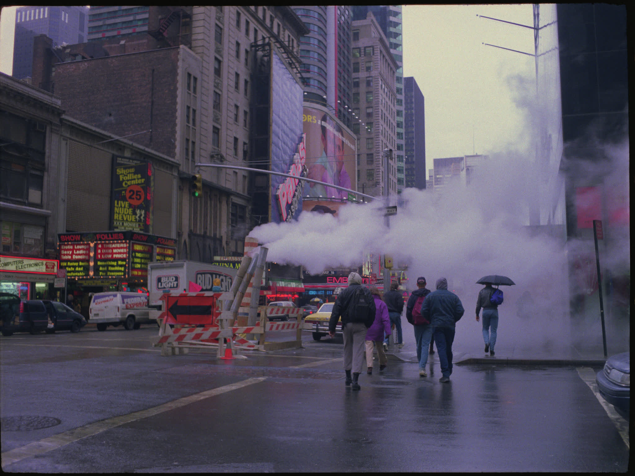 Pedestrians Crossing in Times Square
