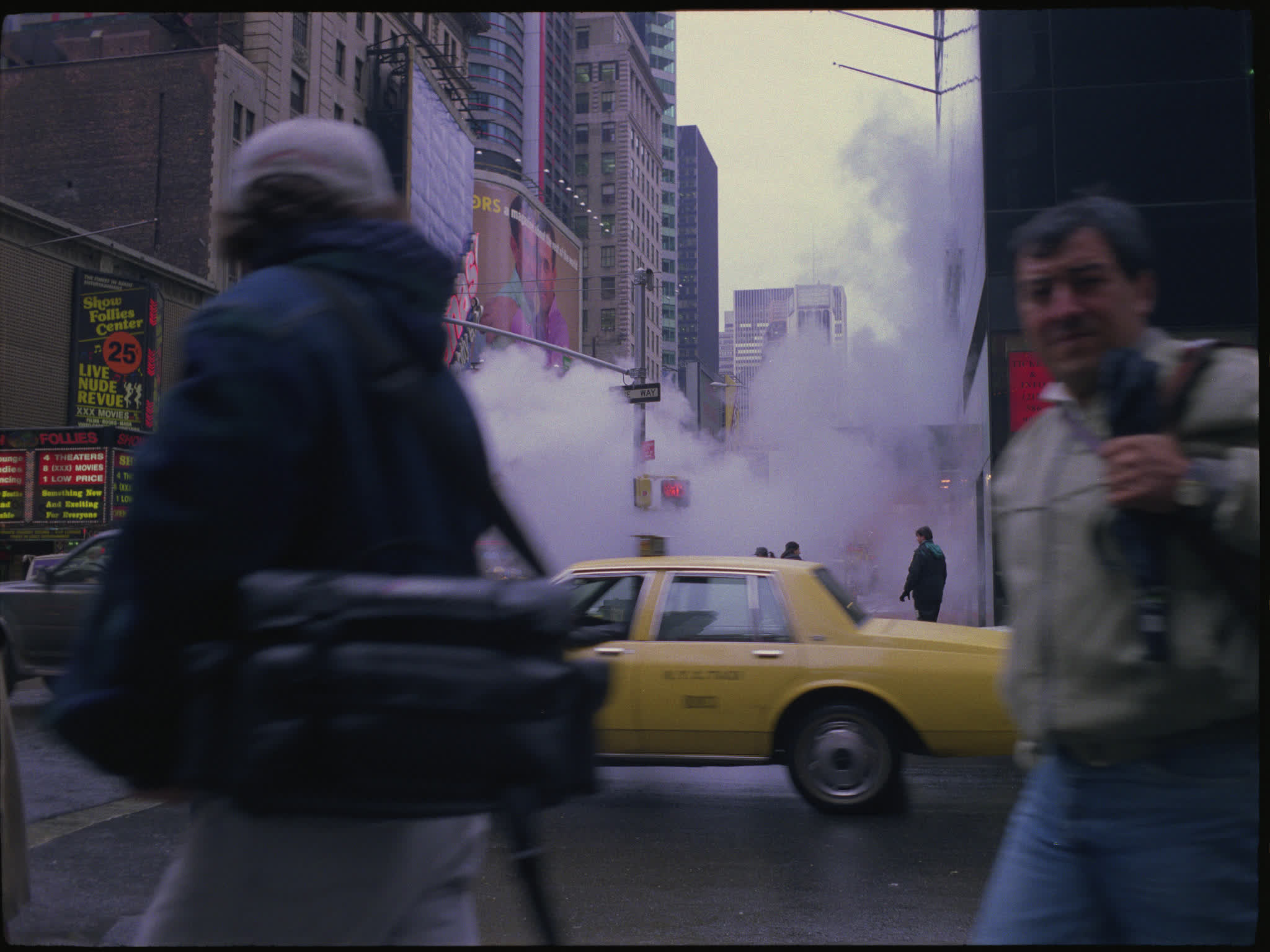 Pedestrians Crossing in Times Square
