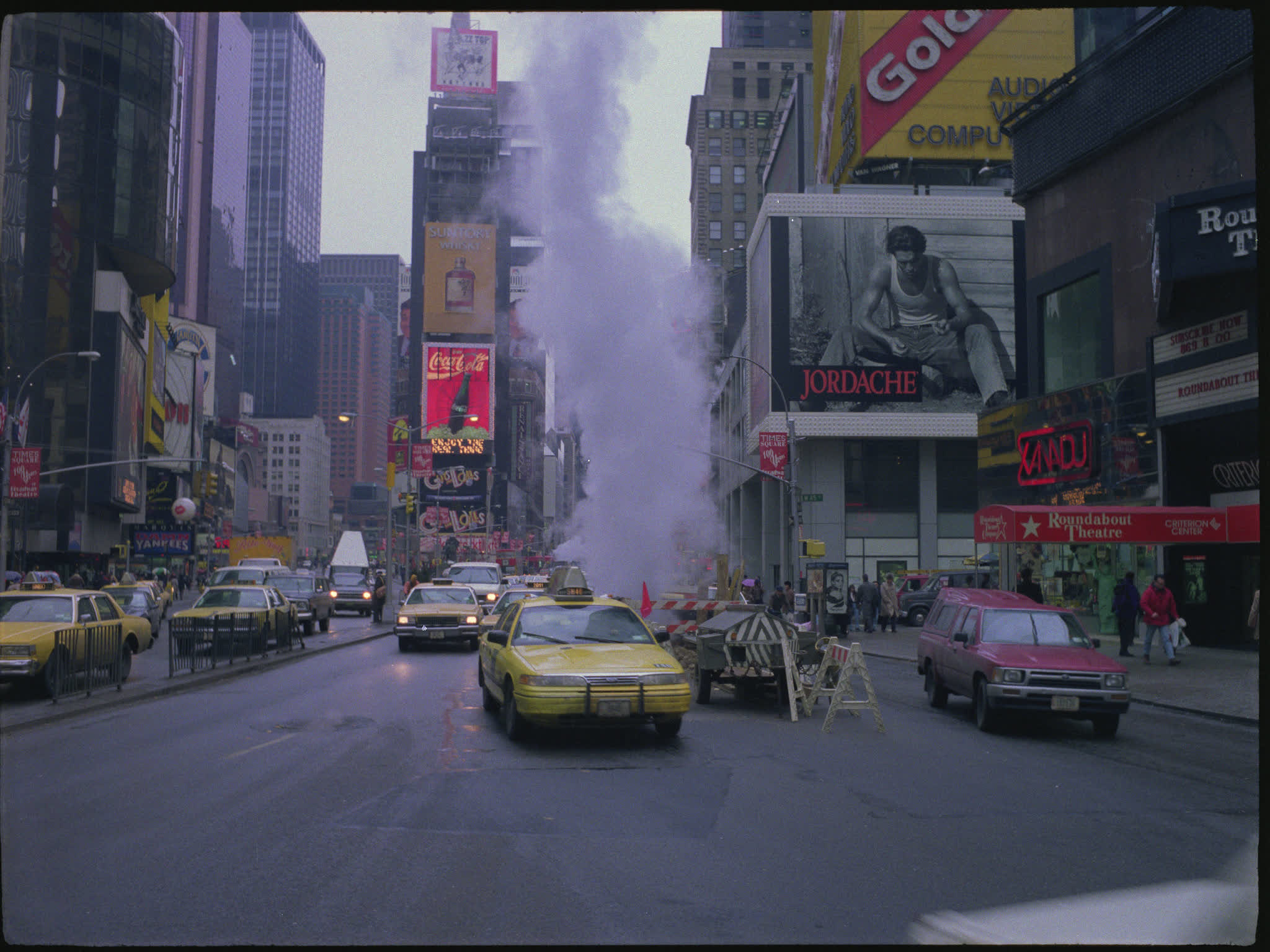 New York Taxis in Time Square