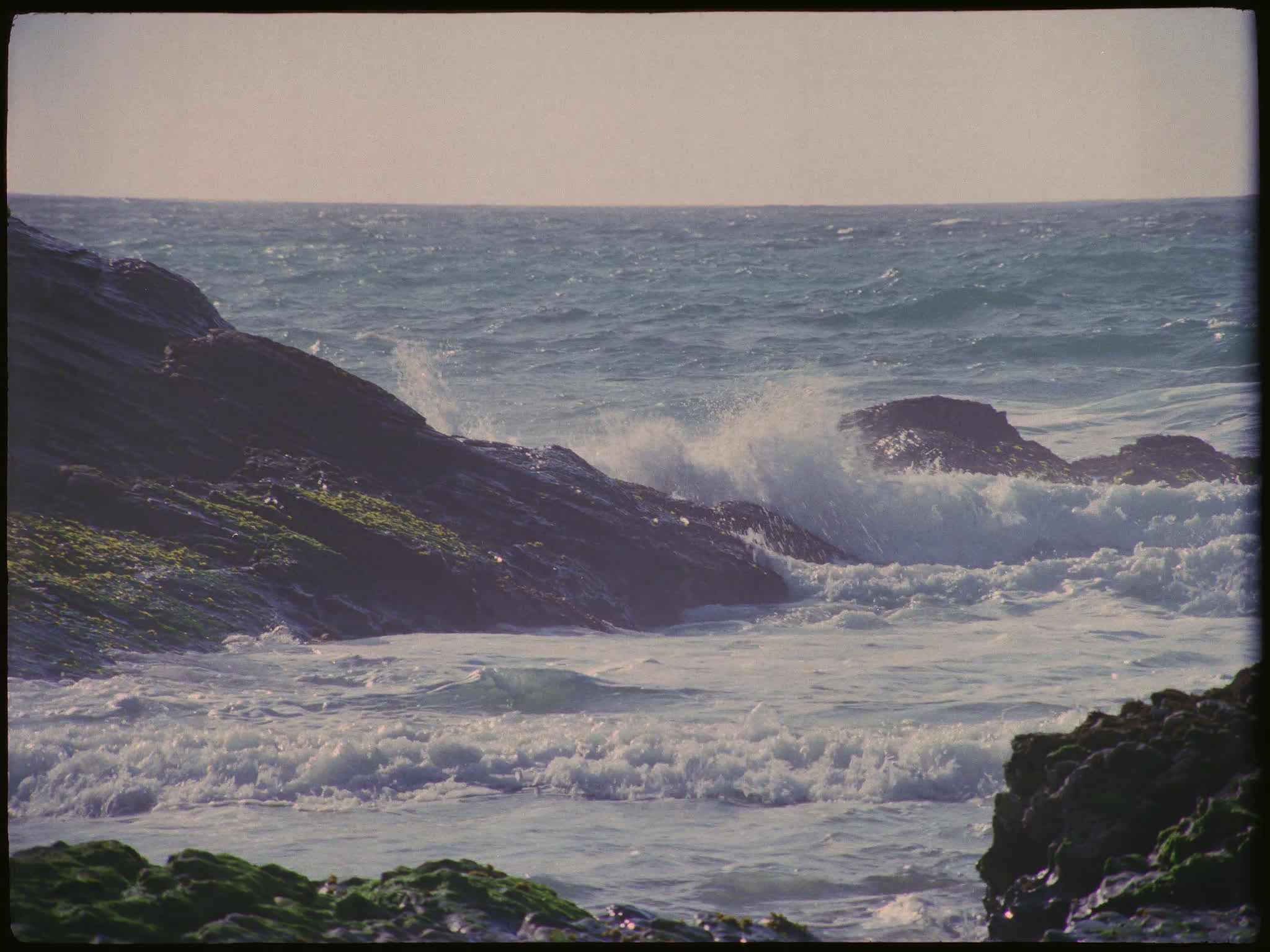 Waves on a Rocky Coast