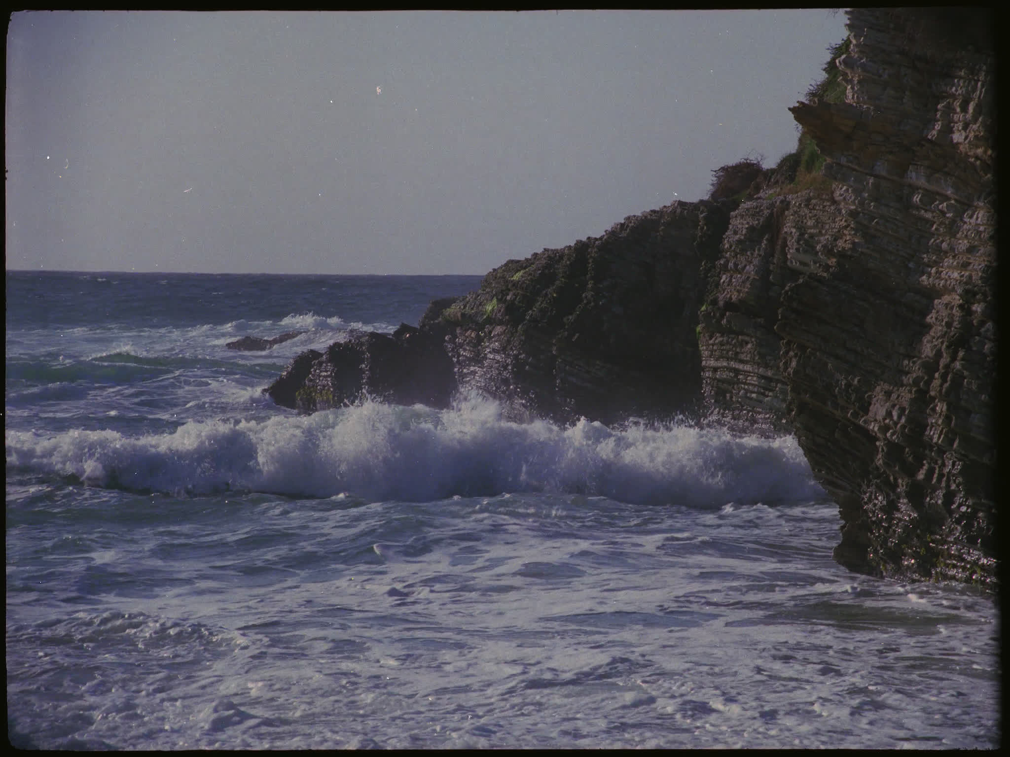 Waves on a Rocky Coast