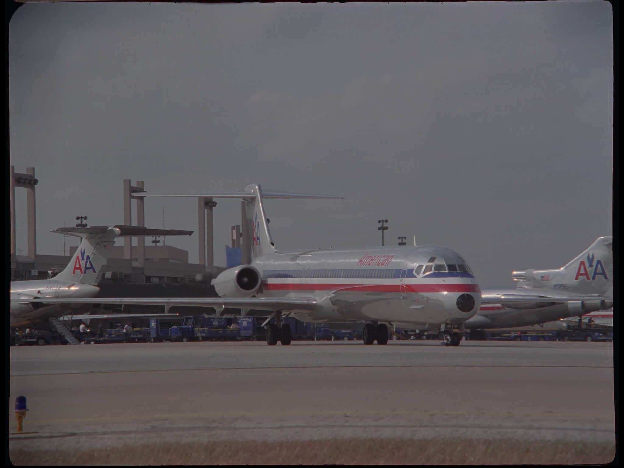 American Airlines Plane Turning