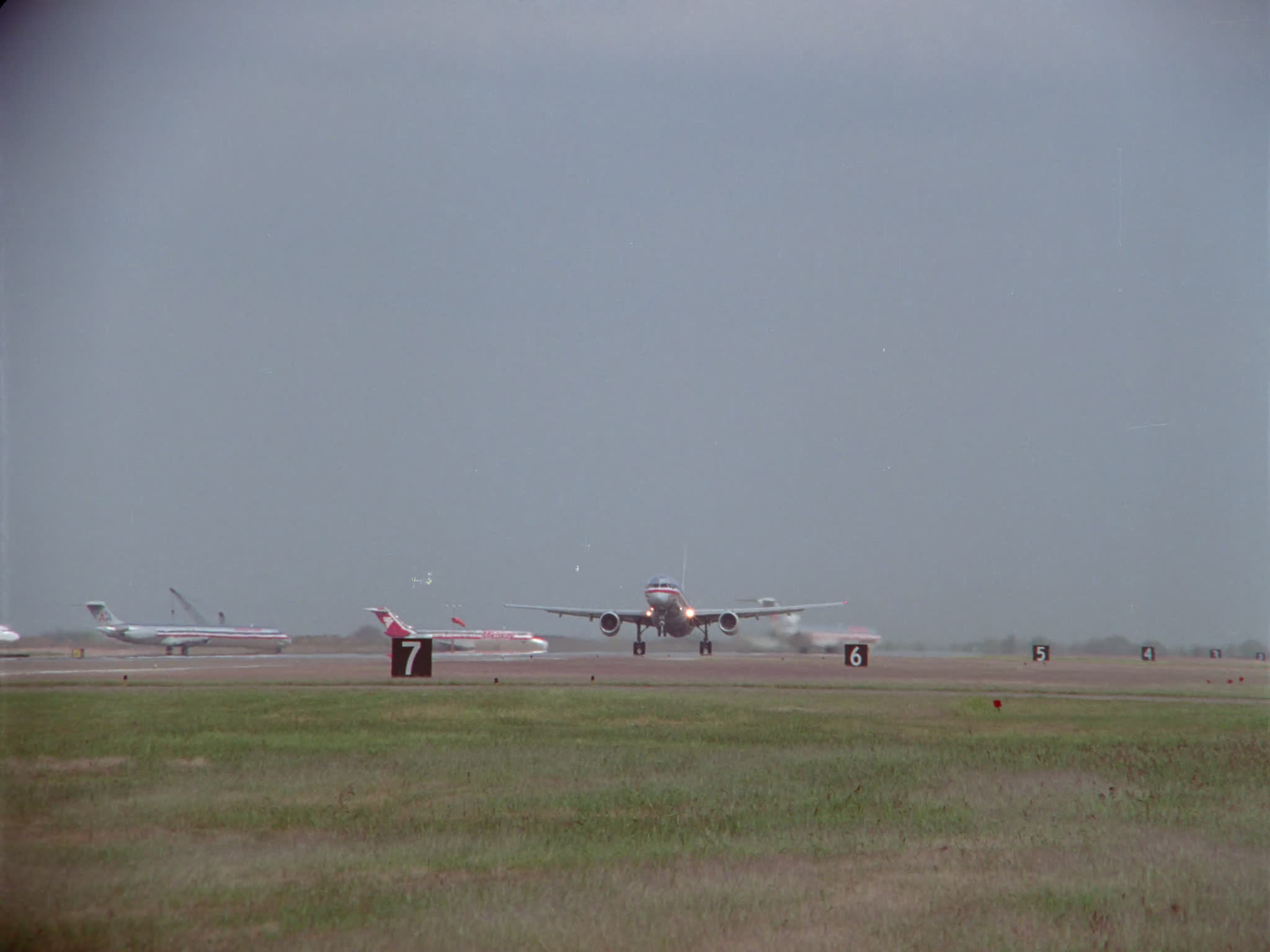 American Airlines DC10 Takes Off