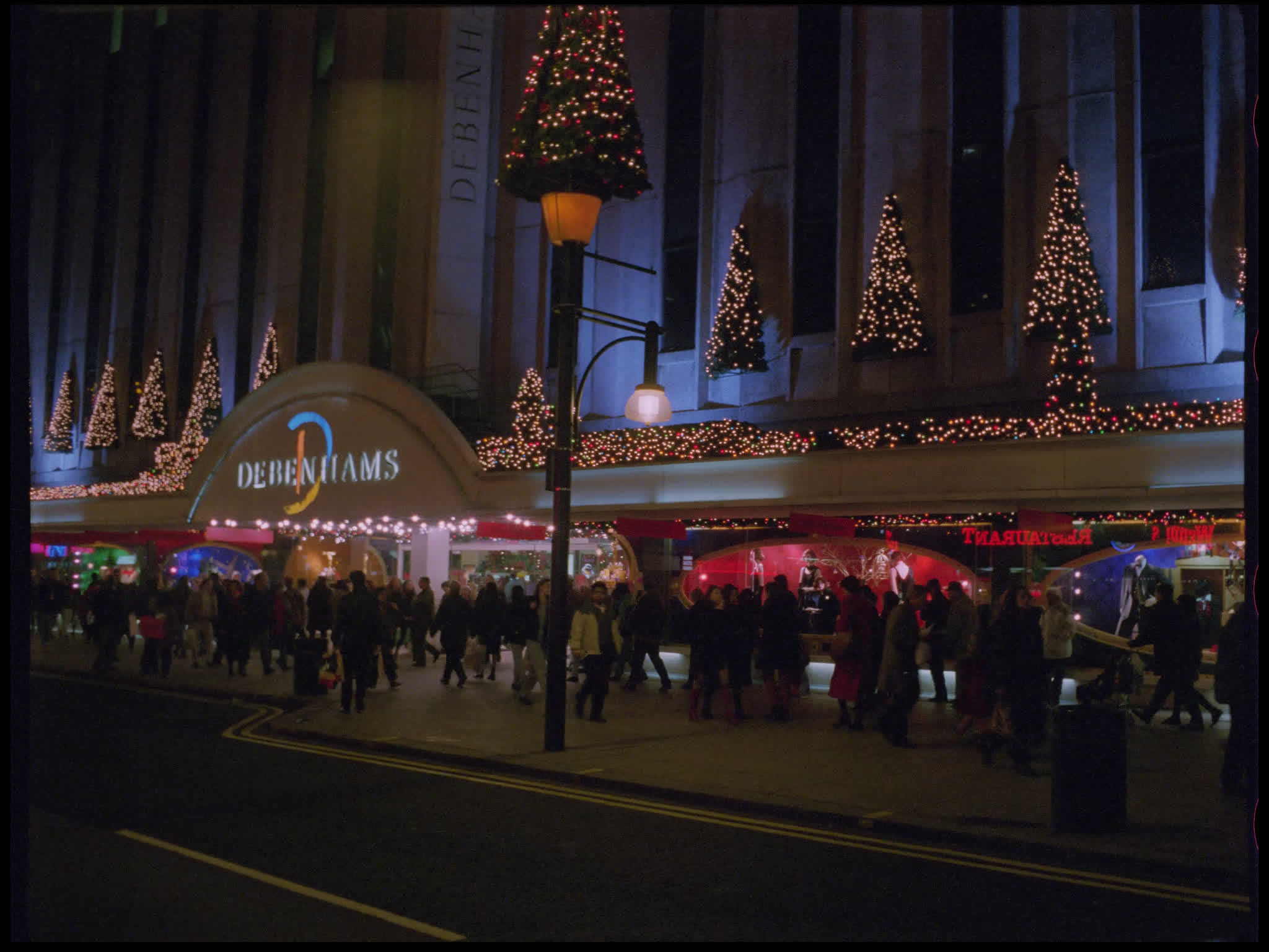 London Debenhams Christmas