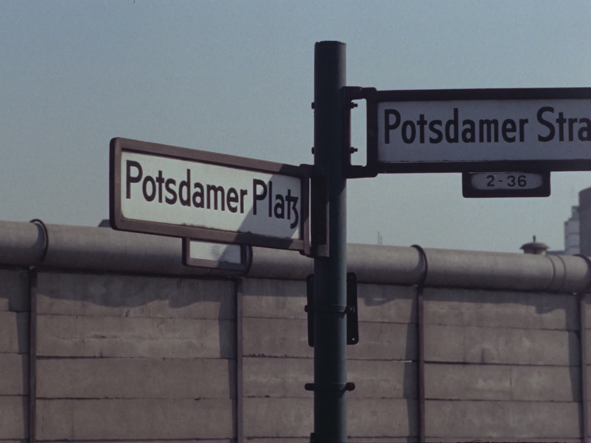 Berlin Wall and Street Signs