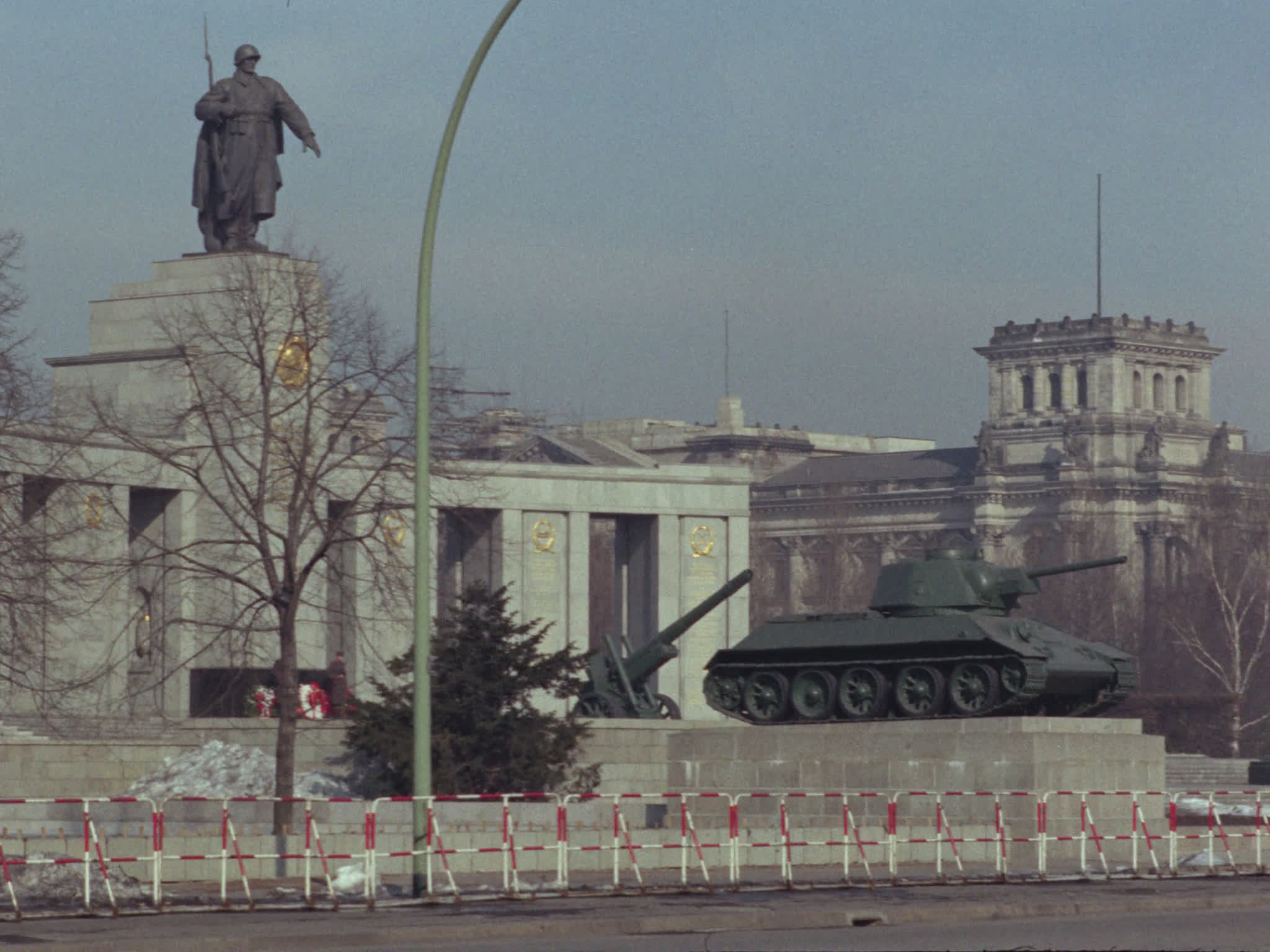Soviet War Memorial and the Brandenburg Gate