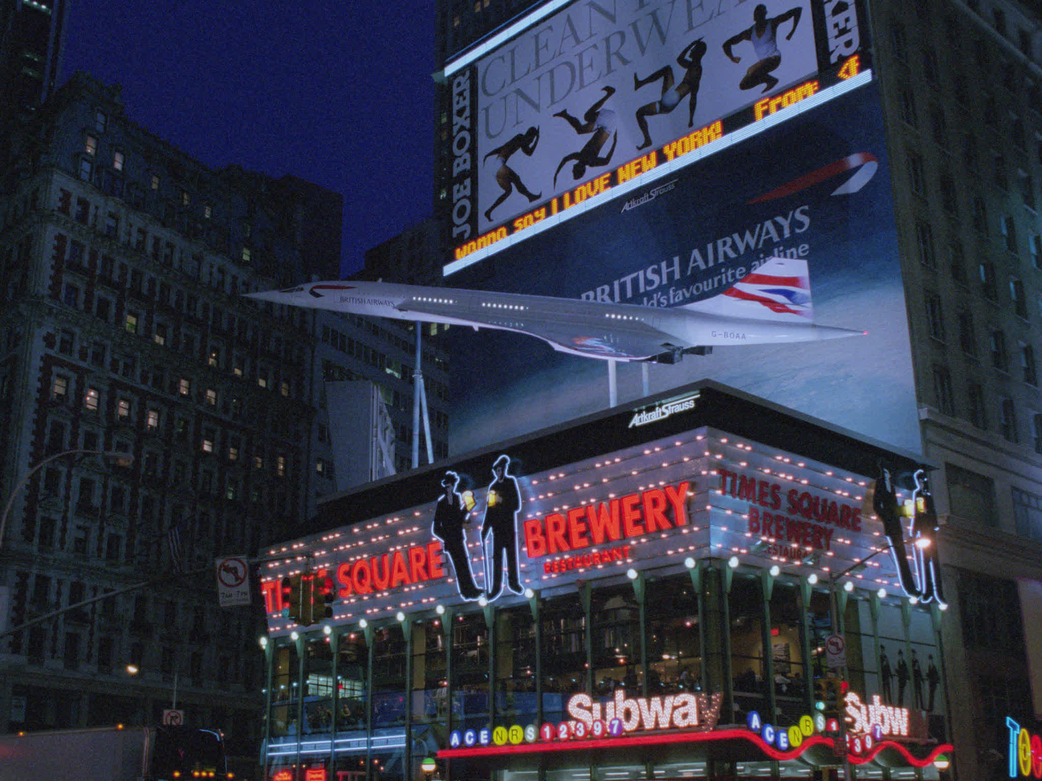 Concorde Installation at Times Square