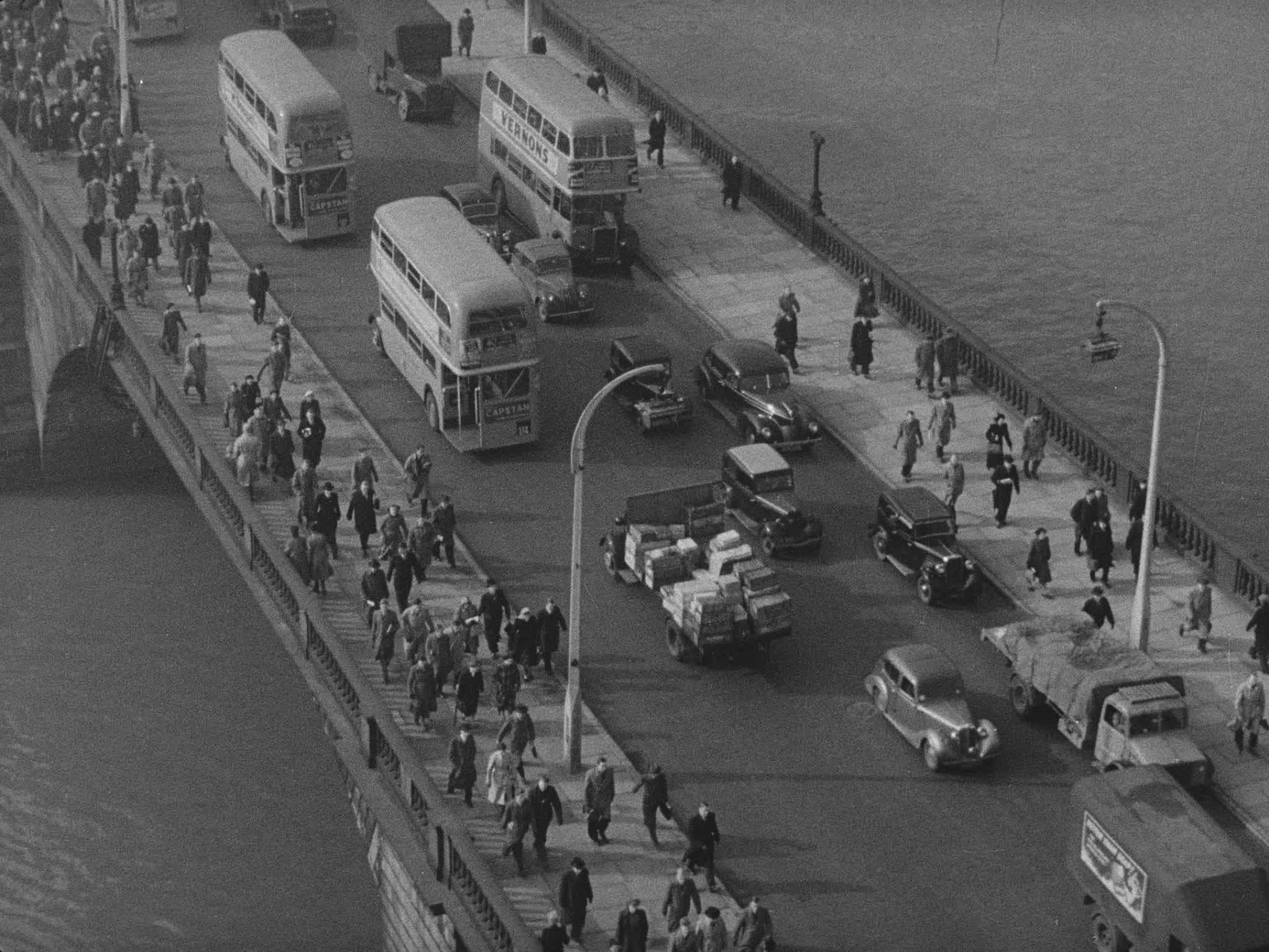 New London Bridge Traffic Late 1930s