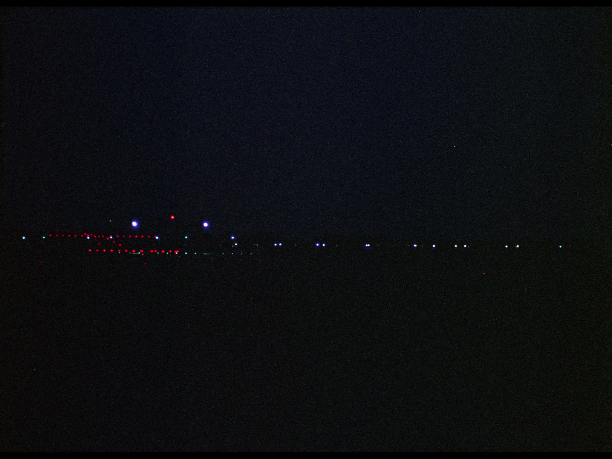 Plane Landing at Night