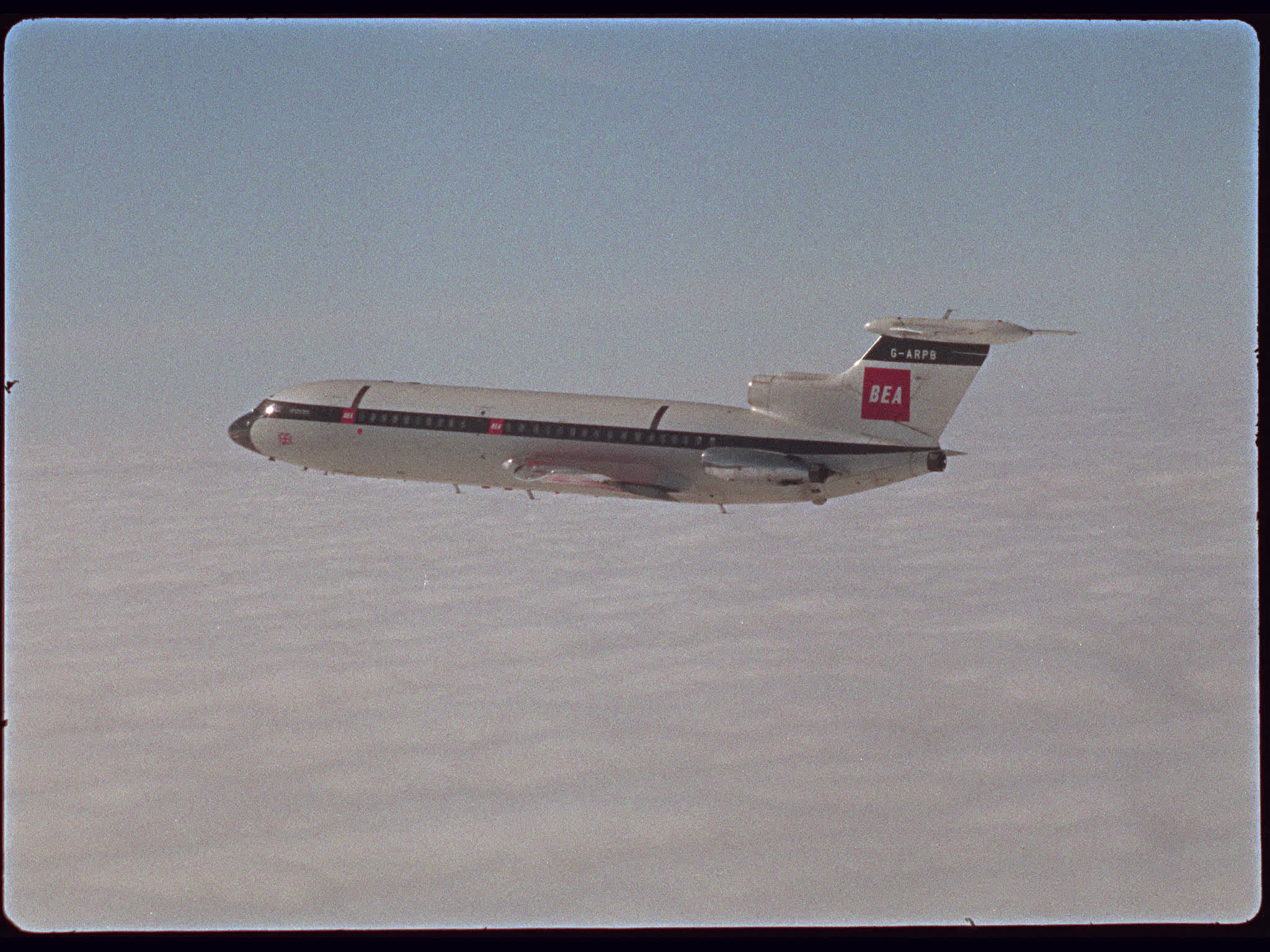BEA Trident 1C Plane Flying