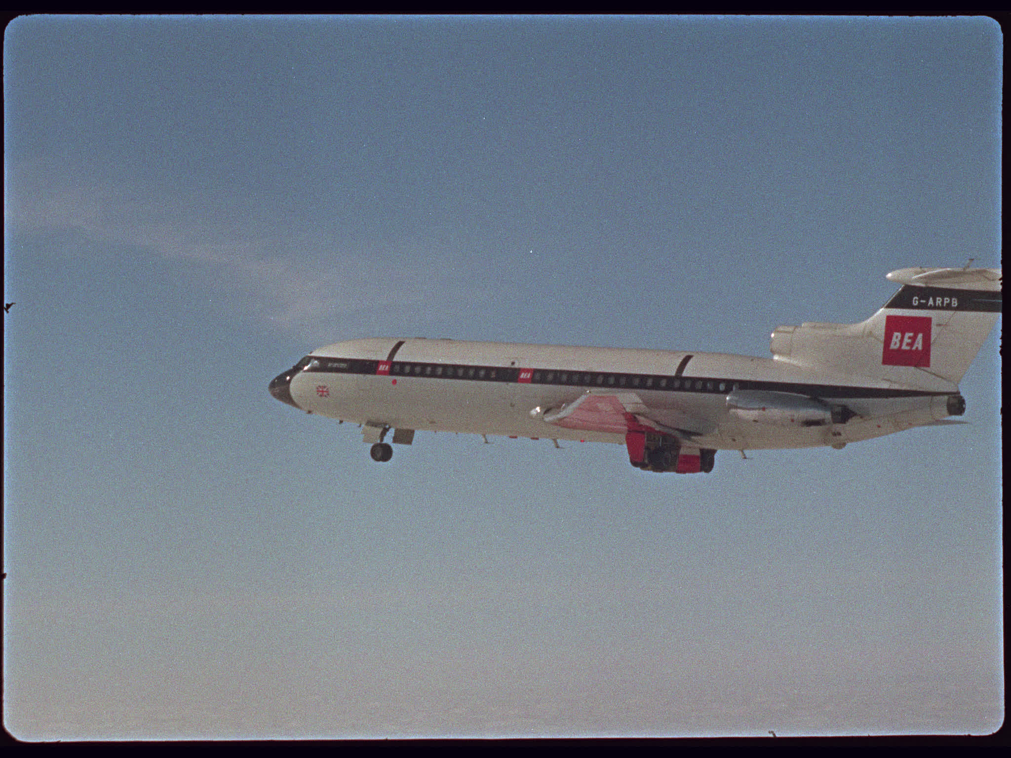 BEA Trident 1C Plane Flying