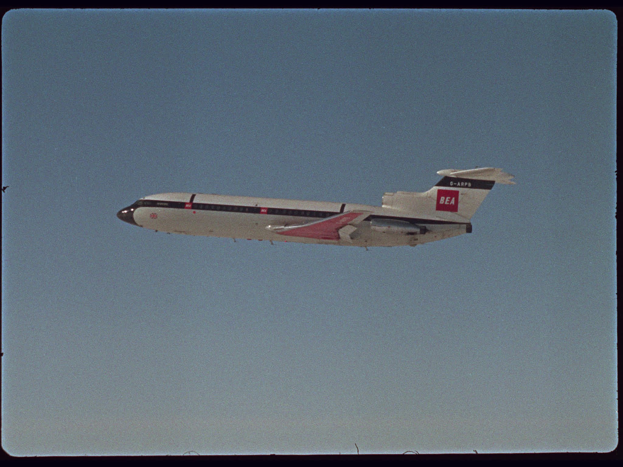 BEA Trident 1C Plane Flying