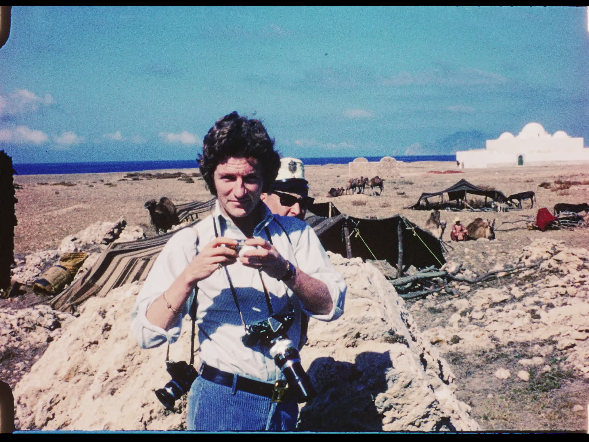 Patrick Lichfield on the Set of Justine