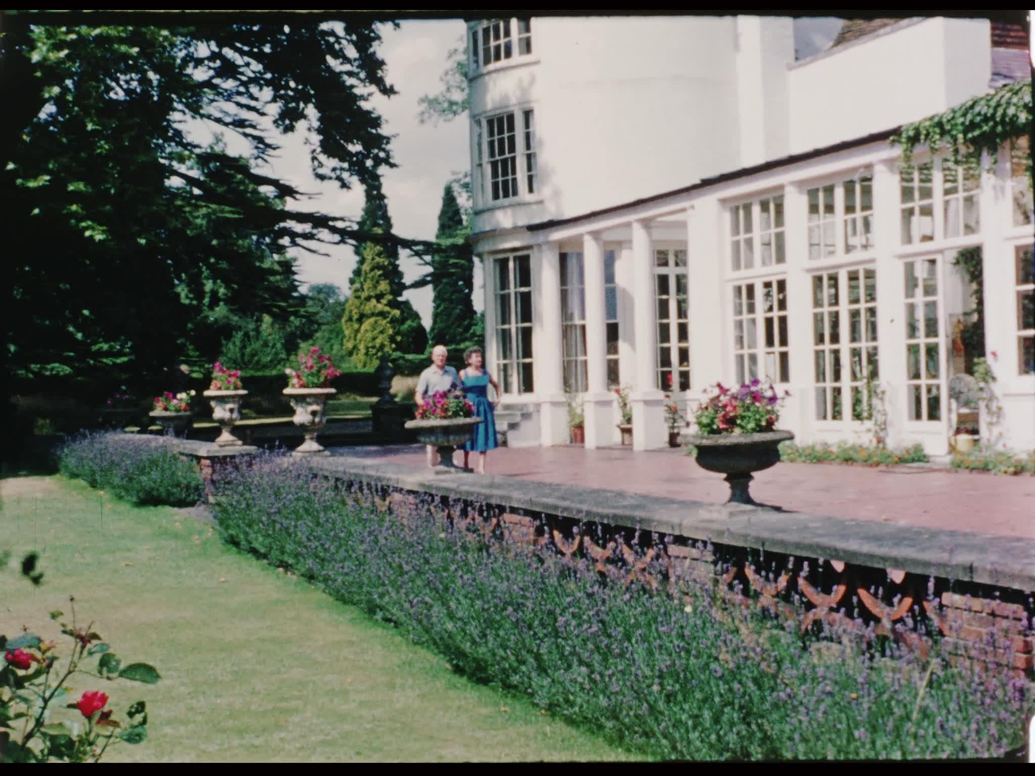 Margaret and Ulric van den Bogarde Outside Beel House