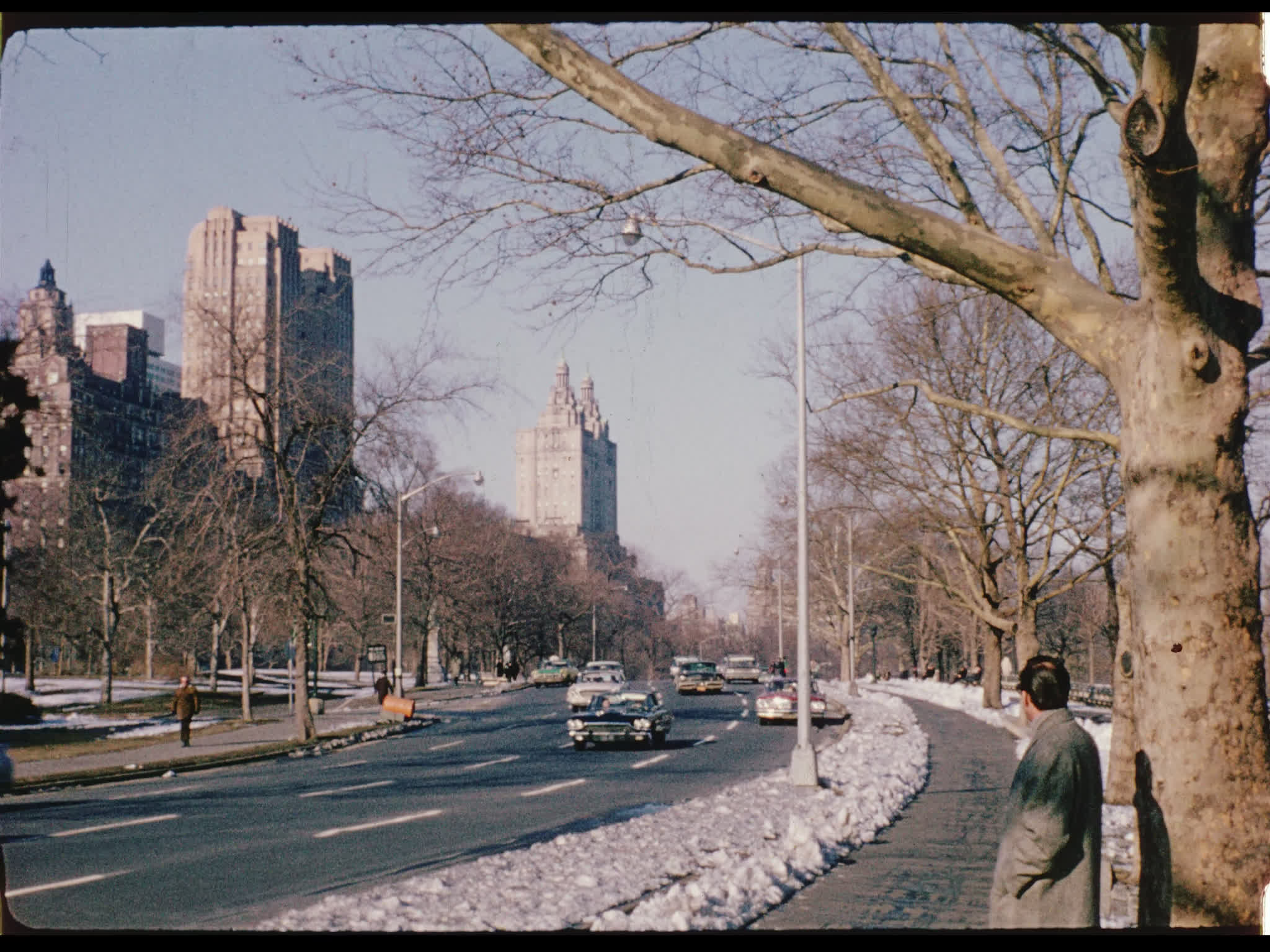 Dirk Bogarde Near Central Park