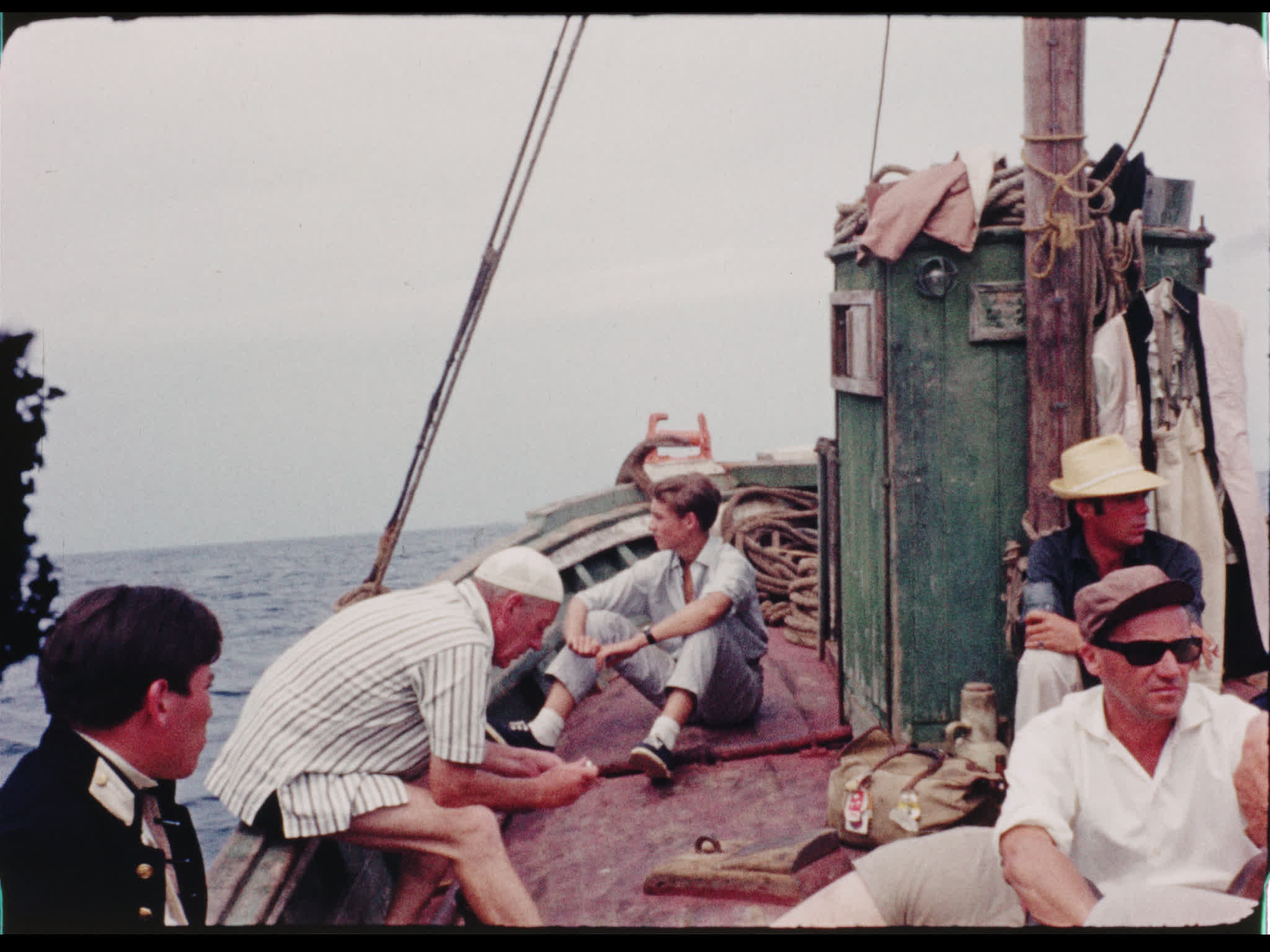 Dirk Bogarde and Gareth Forwood On-Location for H.M.S. Defiant