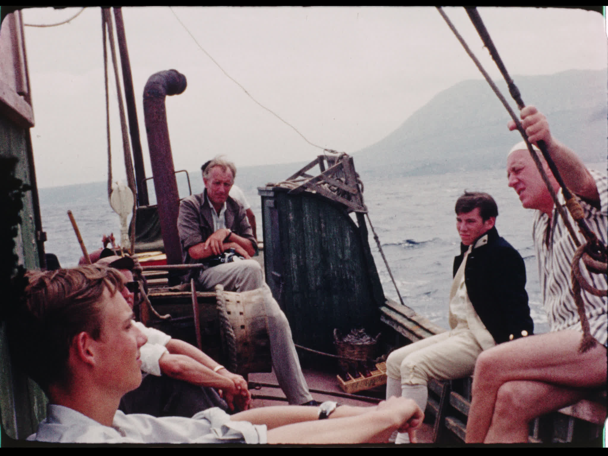 Gareth Forwood With Cast and Crew On-Location Filming H.M.S.Defiant