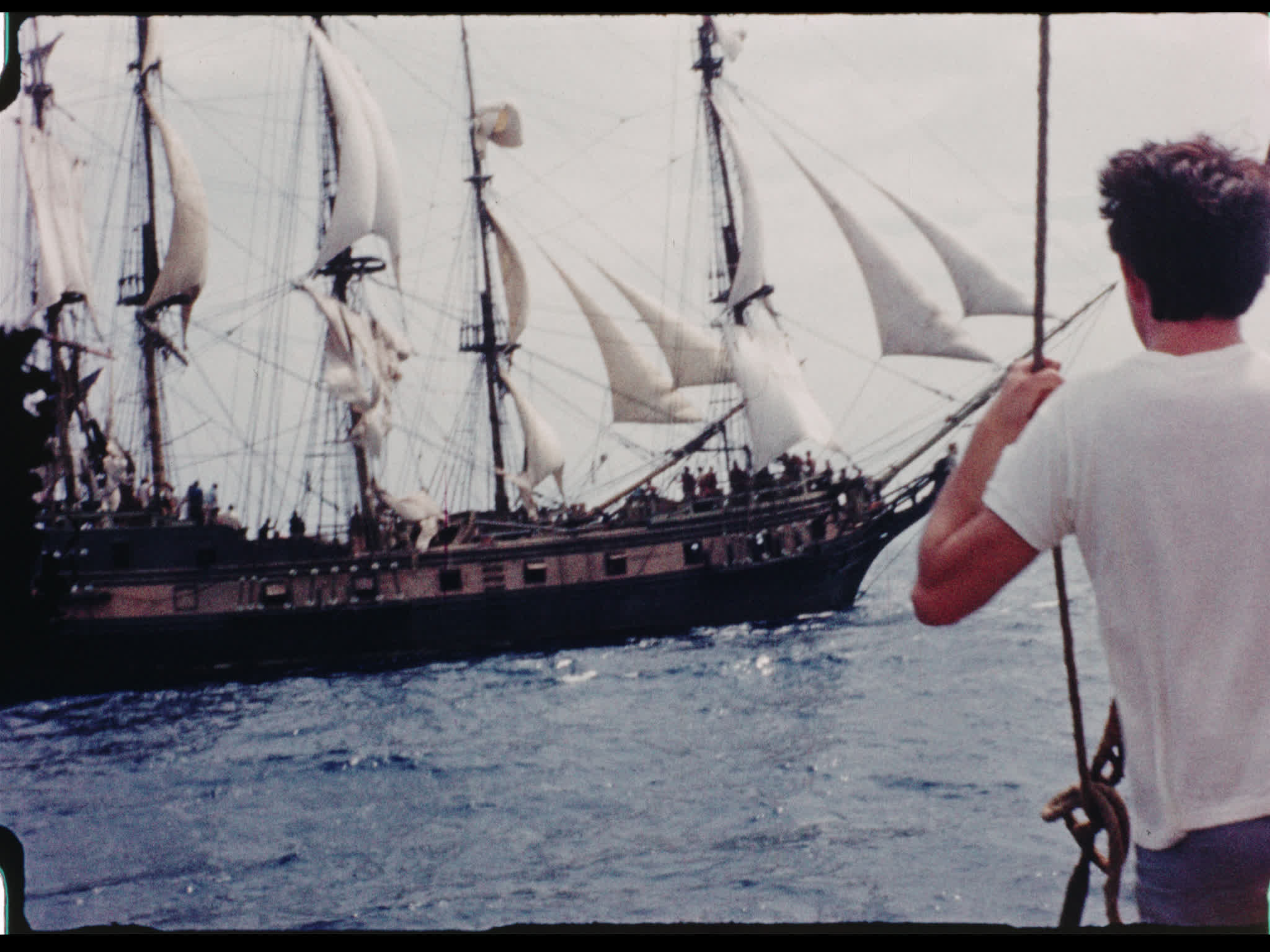 Dirk Bogarde and Gareth Forwood On-Location for H.M.S. Defiant