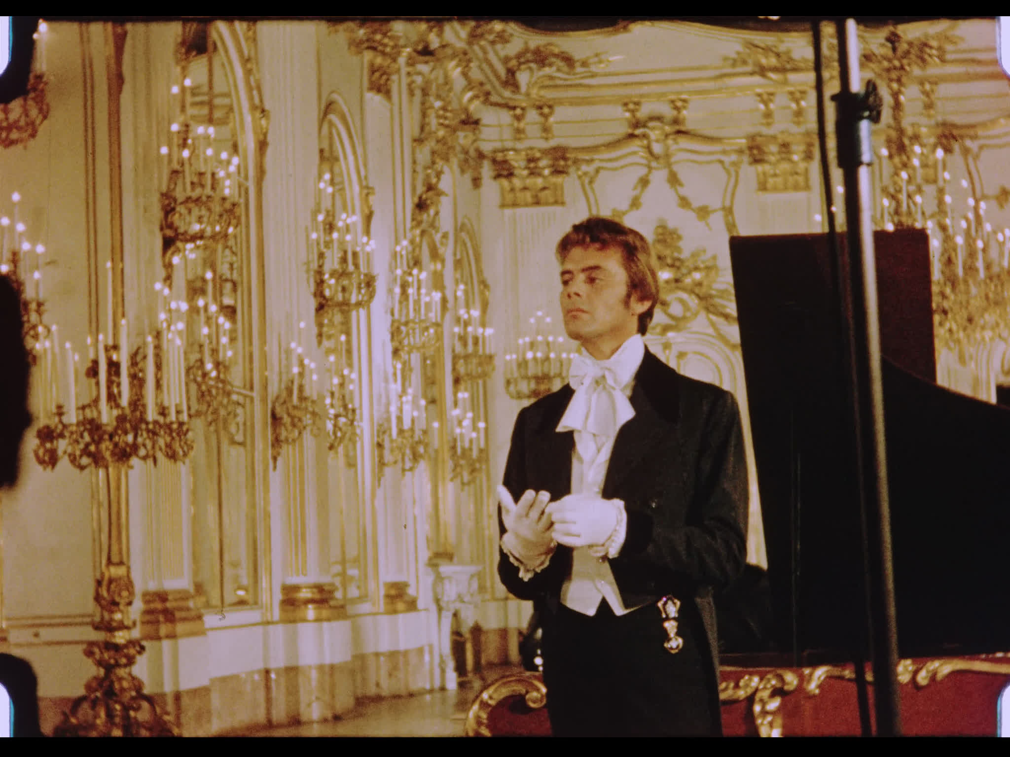 Dirk Bogarde on the Set of Song Without End