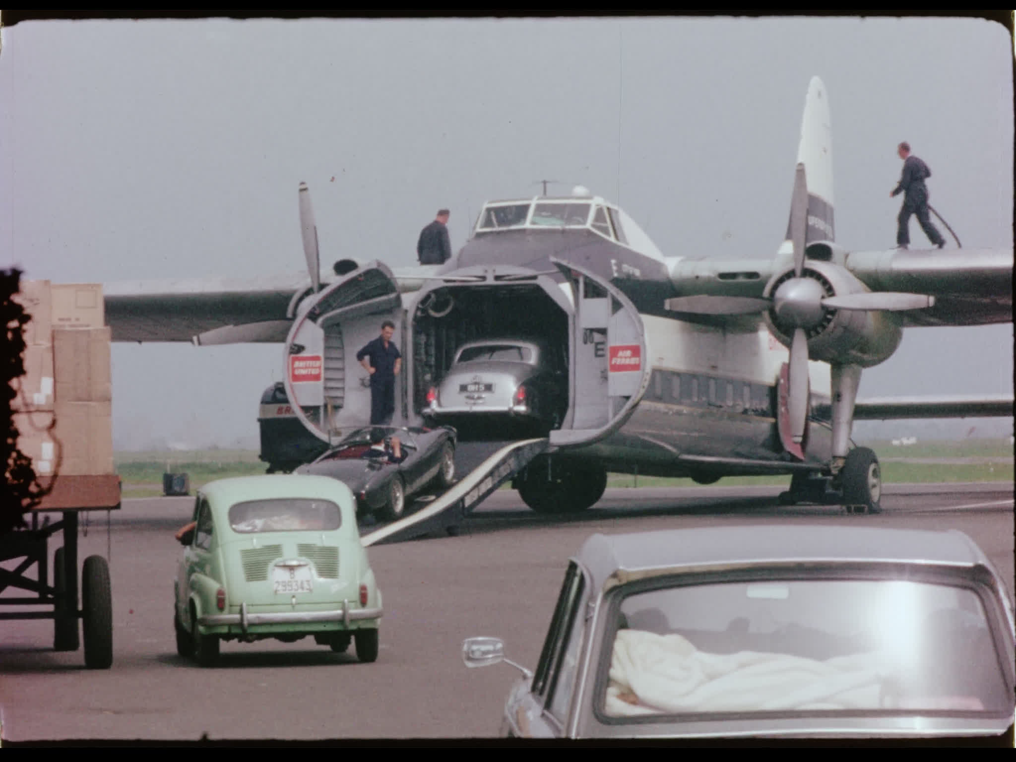 Loading Cars into Plane