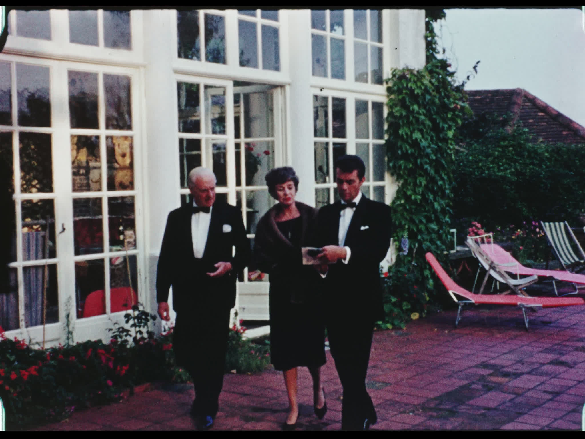 Dirk Bogarde and His Parents at Beel House
