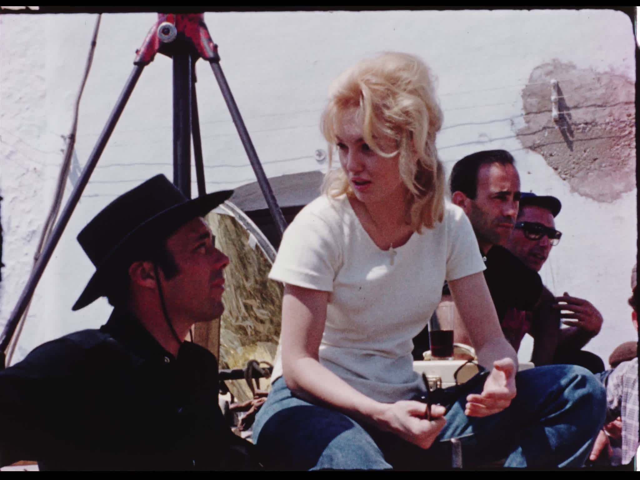 Dirk Bogarde and Mylène Demongeot on the Set of The Singer Not the Song