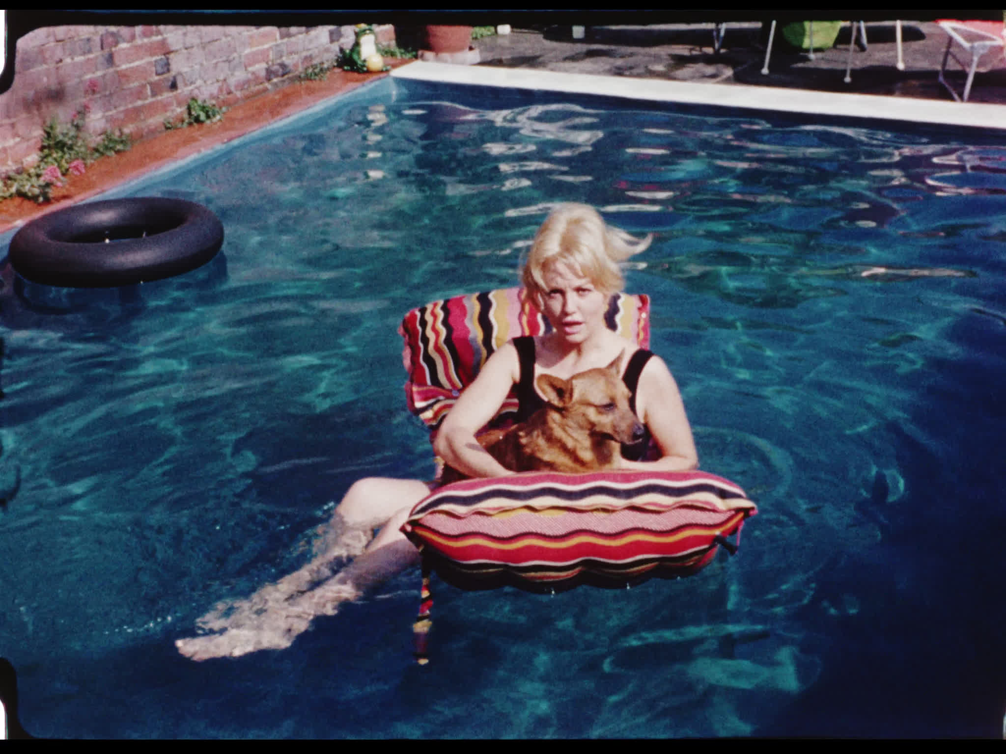 Mylène Demongeot in the Pool at Beel House