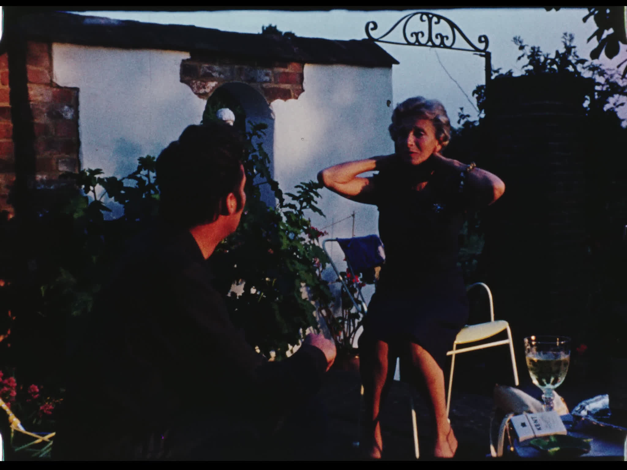 Dirk Bogarde with Gladys Cooper at Beel House