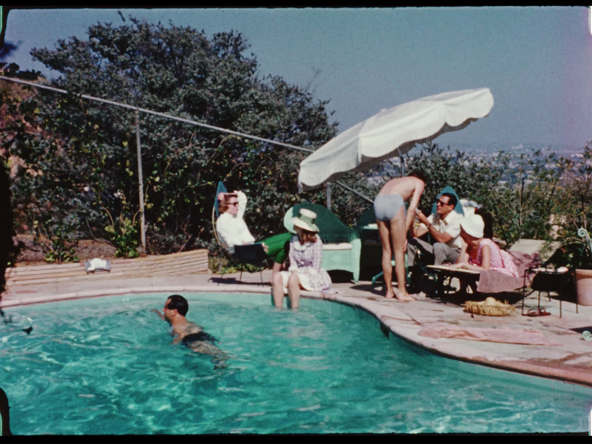 Poolside in Los Angeles